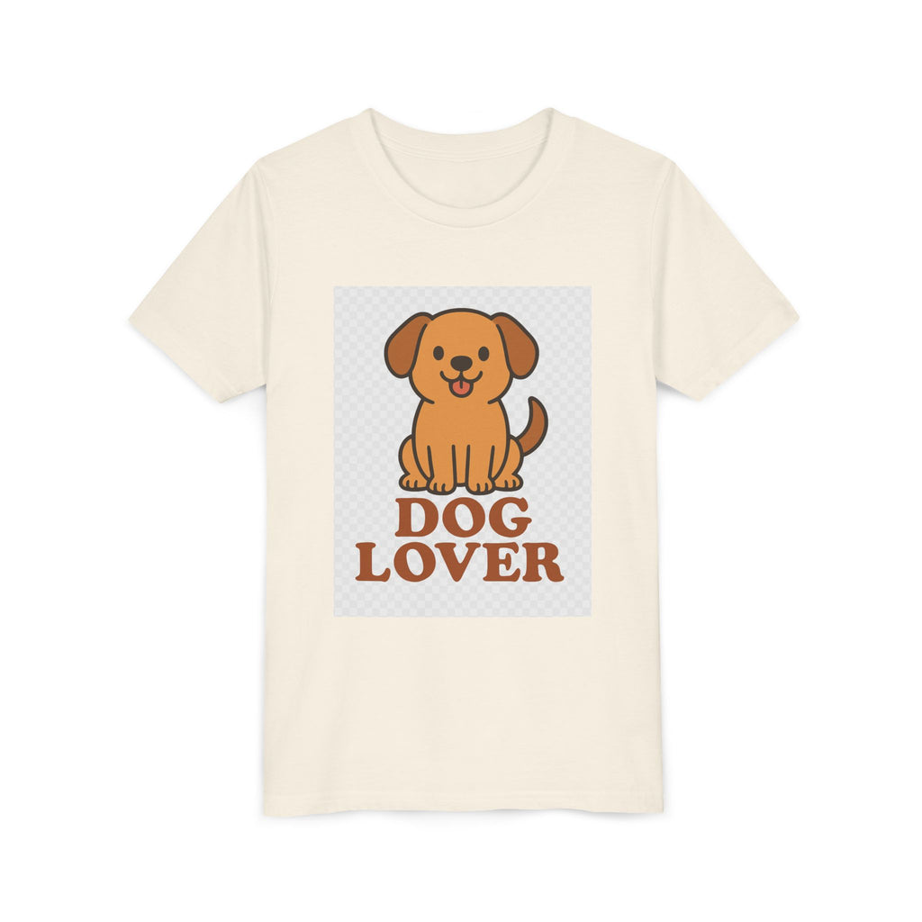 Cute Dog Lover Youth T-Shirt, Pet Lover Gift, Animal Tee, Kids Dog Shirt, Birthday Present for Kids, Fun Youth Apparel