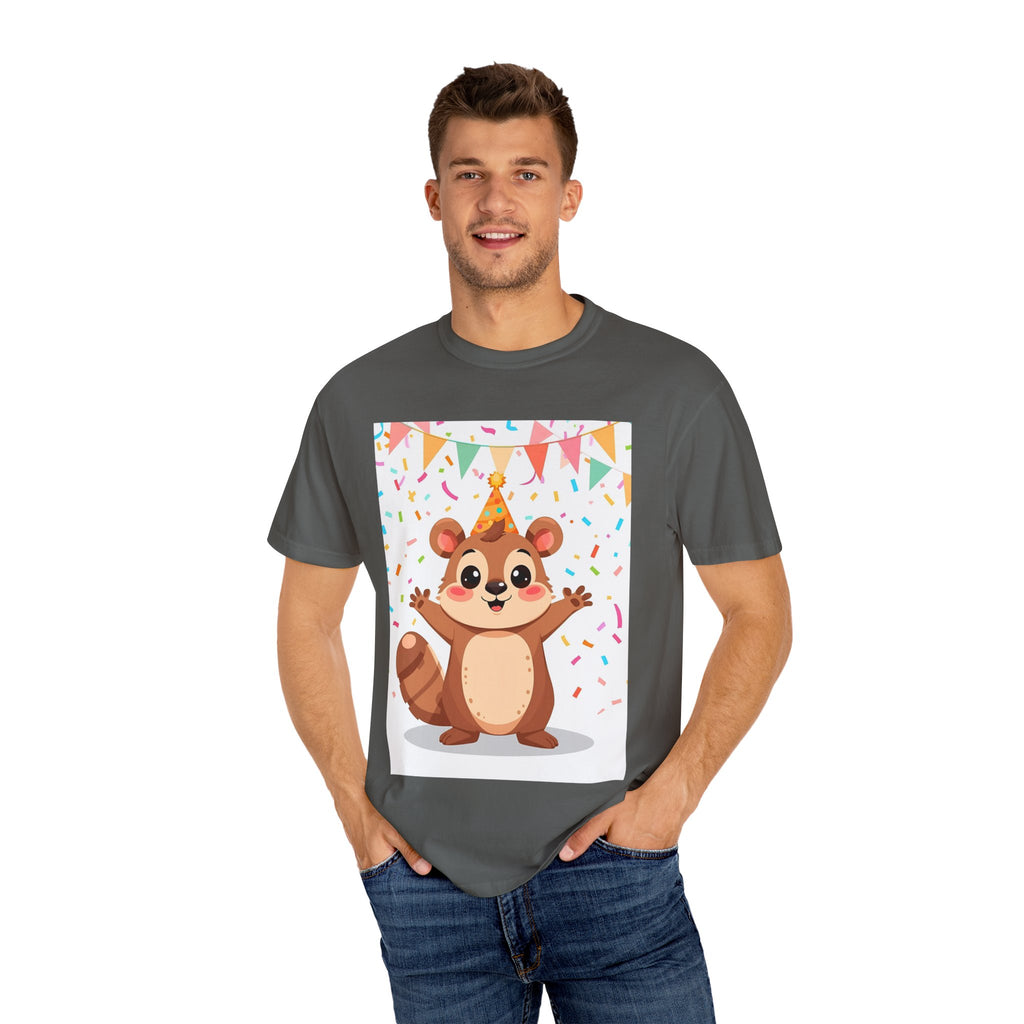Adorable Party Animal Squirl T-Shirt - Birthday Gift, Unisex Tee, Celebration Apparel, Cute Animal Print, Fun Gift Idea