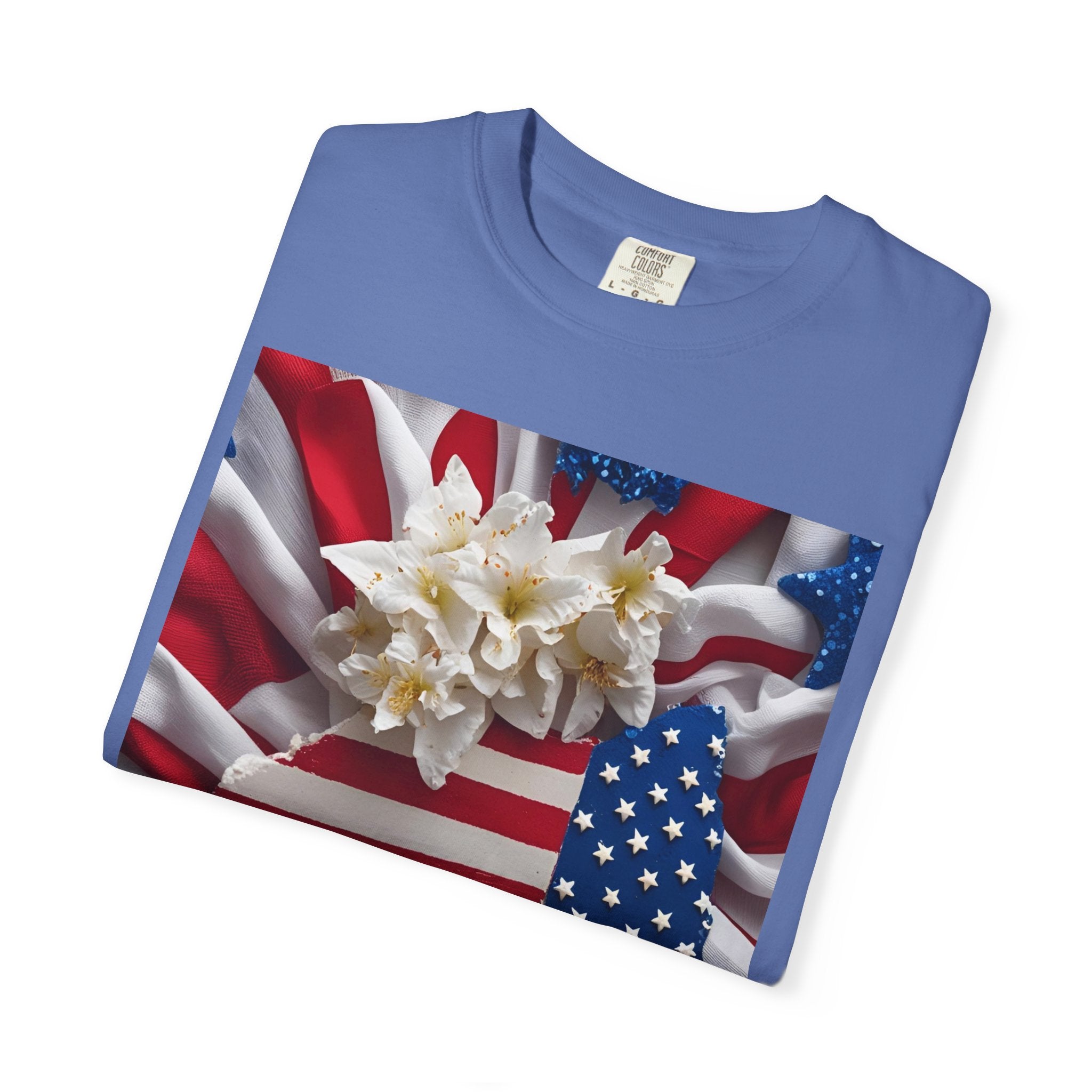 Patriotic Heart T-shirt for Festive Celebrations, 4th of July Apparel, Unisex Graphic Tee, American Pride Shirt, Independence Day Gift