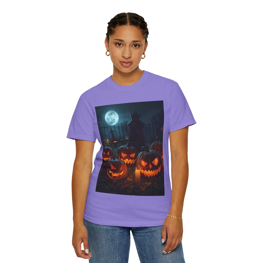 Halloween Pumpkin Unisex T-Shirt, Spooky Shirt, Fall Apparel, Halloween Costume, Casual Wear, Party Shirt