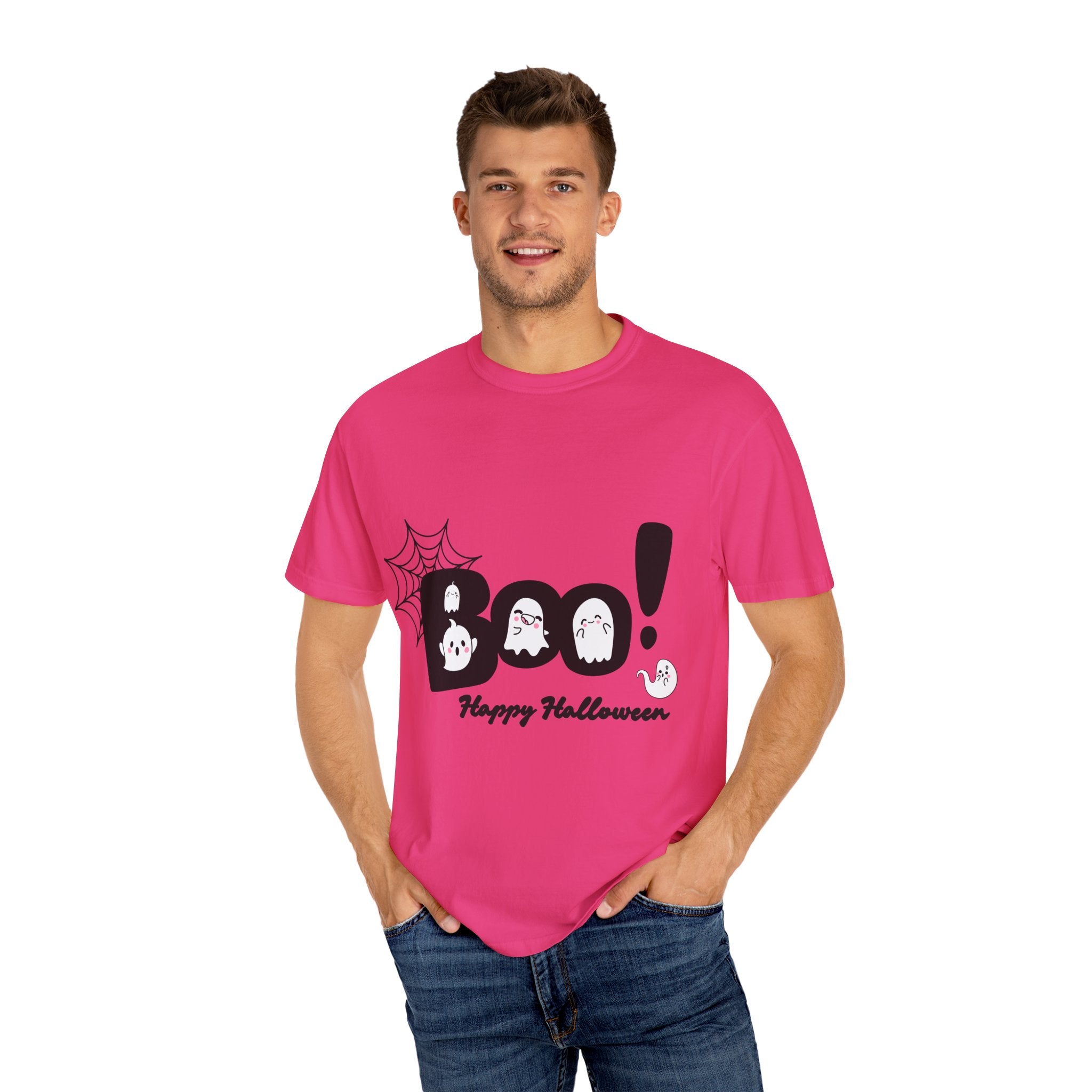 Halloween Boo T-Shirt, Spooky Fun Tee for Halloween, Unisex Ghost Shirt, Boo! Halloween Gift, Fall Celebration Apparel