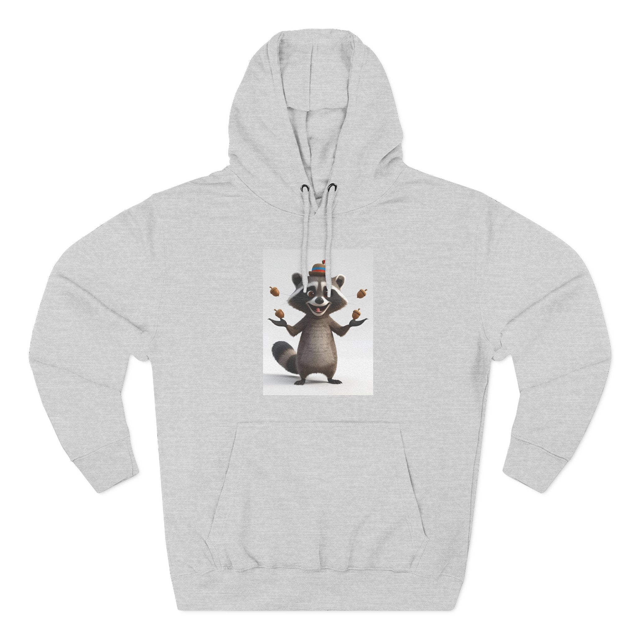 Raccoon Three-Panel Fleece Hoodie