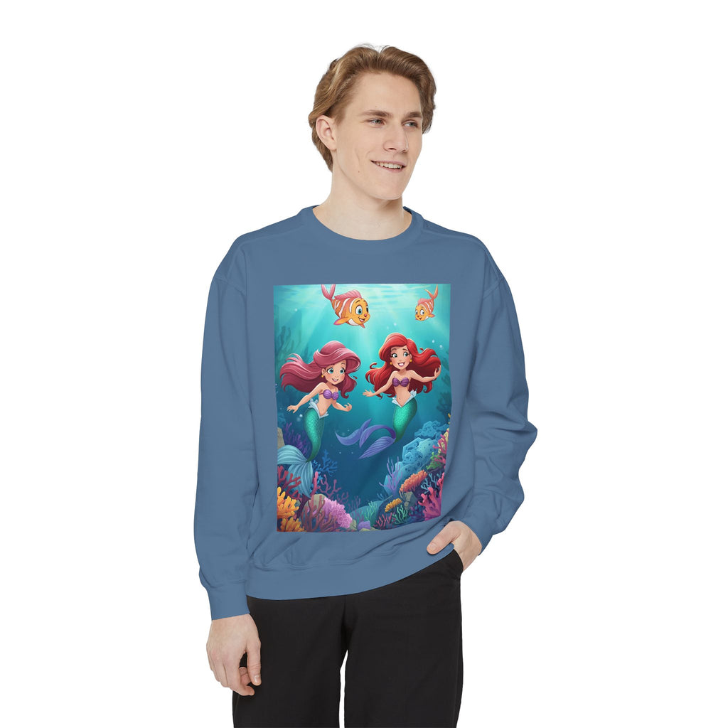 Mermaid Unisex Garment-Dyed Sweatshirt