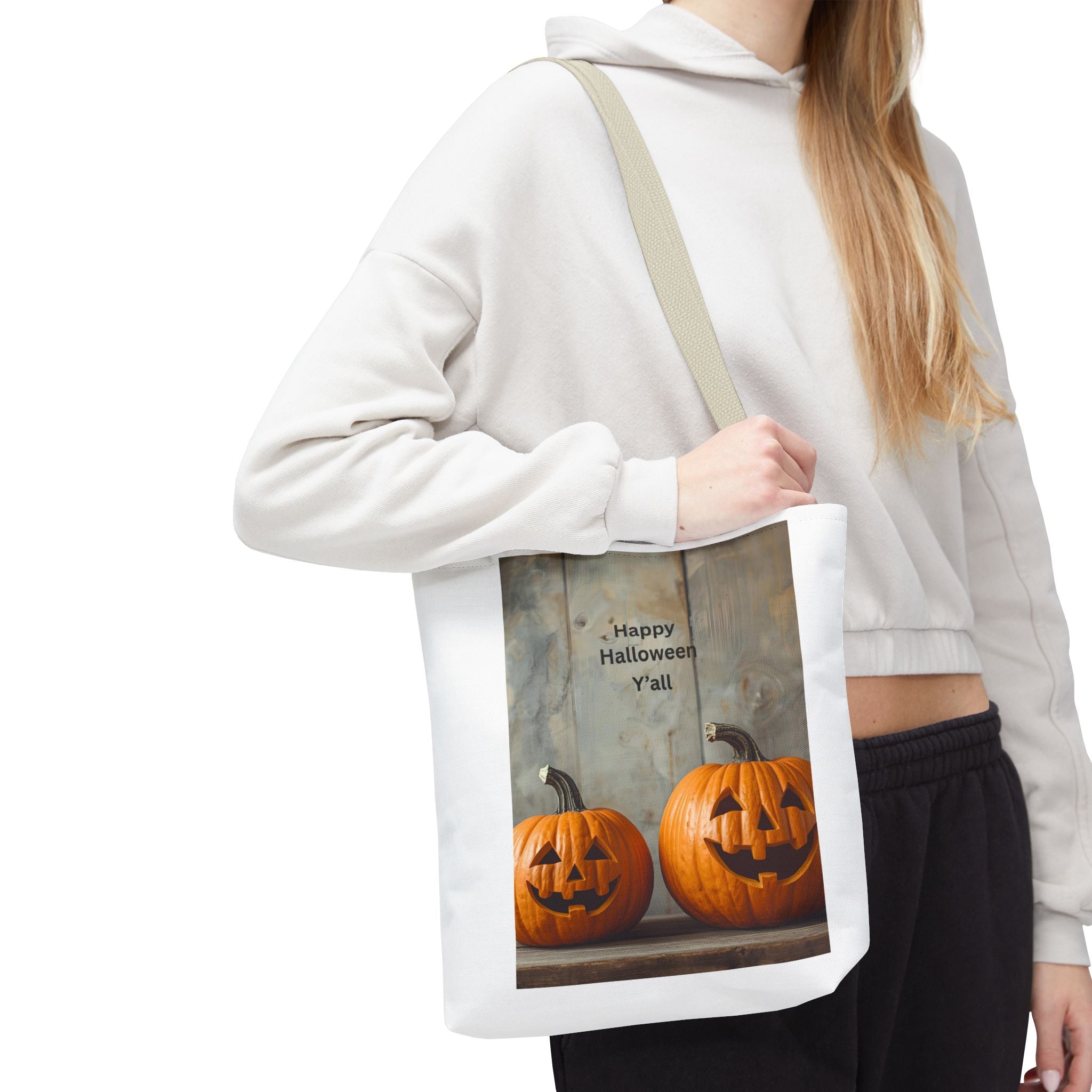 Halloween Pumpkin Tote Bag, Perfect for Fall Celebrations, Trick or Treating, Seasonal Gifts, Cute Halloween Decor, Eco-Friendly Carryall