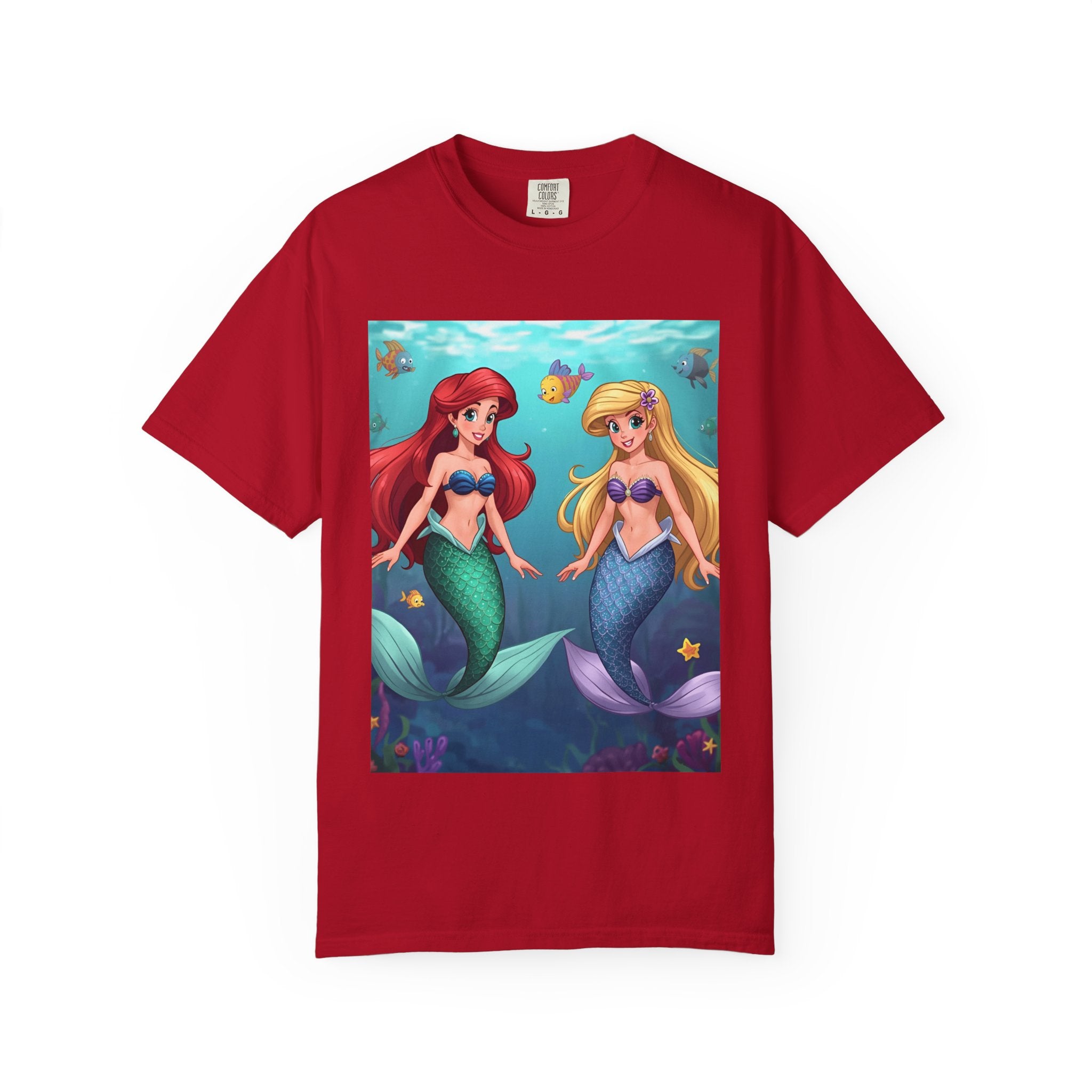 Mermaid Friends T-Shirt, Colorful Underwater Theme Tee, Gift for Sea Lovers, Perfect for Summer, Birthday Present, Beachwear