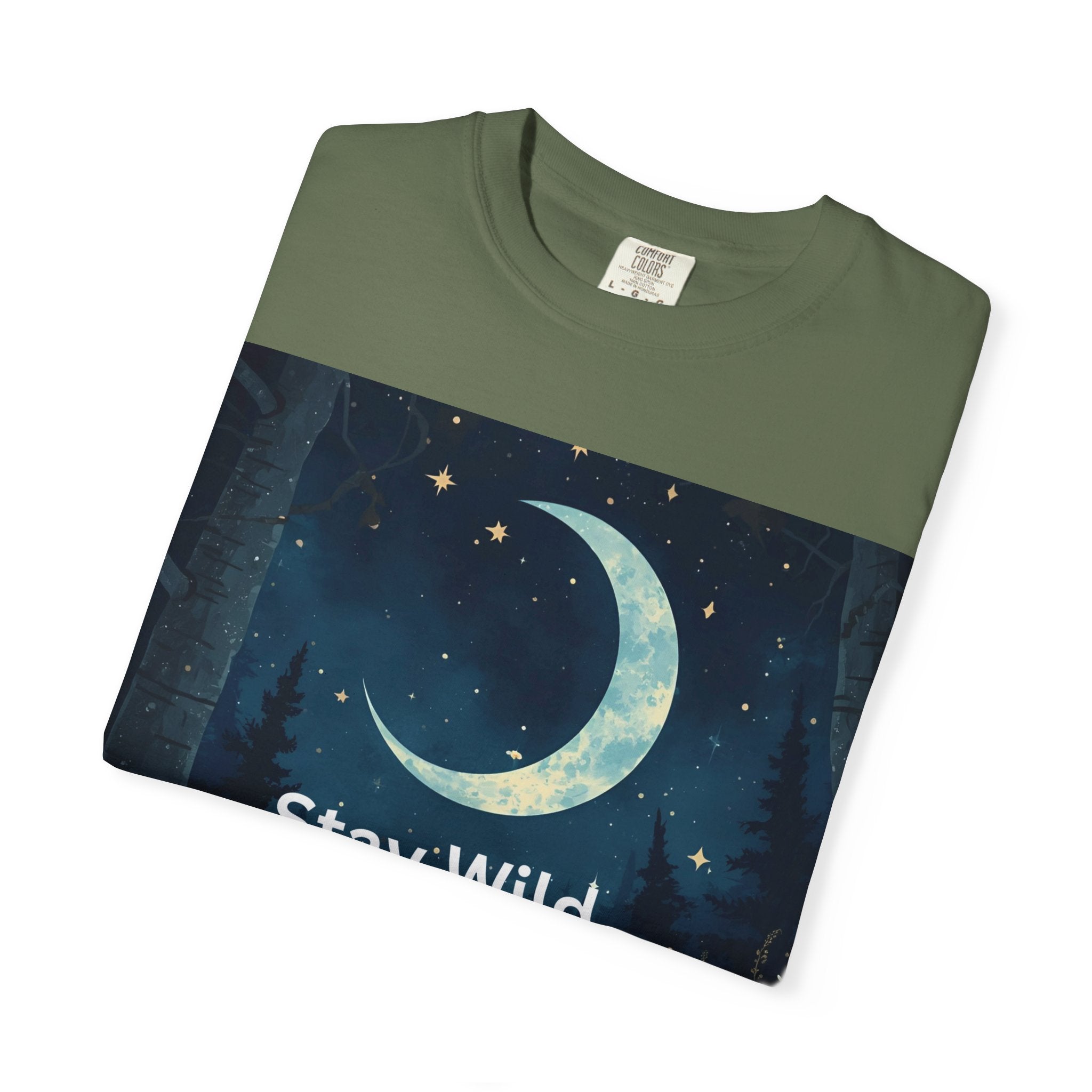 Unisex Stay Wild Moon Child T-Shirt, Stay Wild Graphic Tee, Boho Style Shirt, Gift for Nature Lovers, Vintage Vibe Apparel