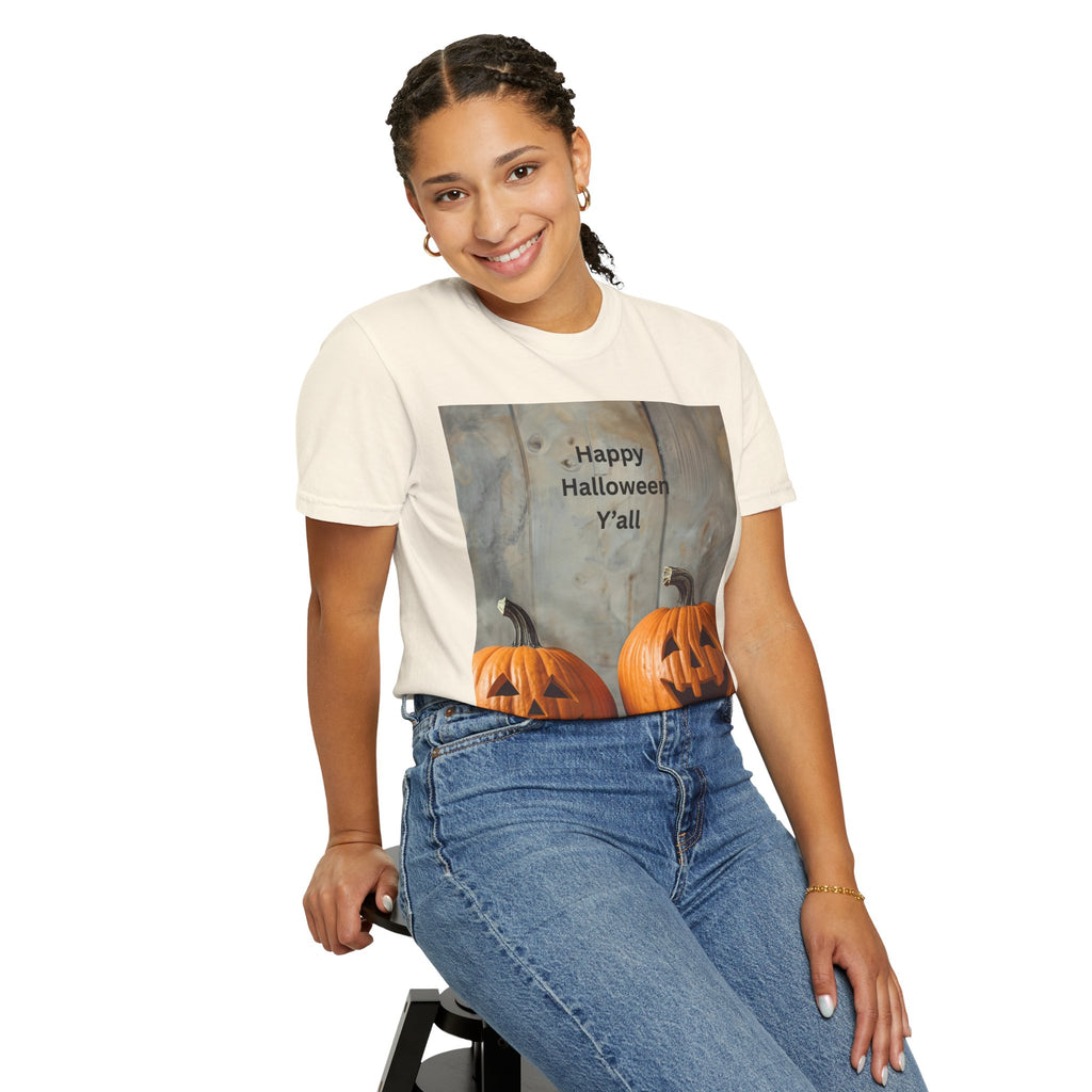 Happy Halloween Y'all T-Shirt | Cozy Fall Tee, Pumpkin Shirt, Unisex Halloween Apparel, October Gift, Casual Wear