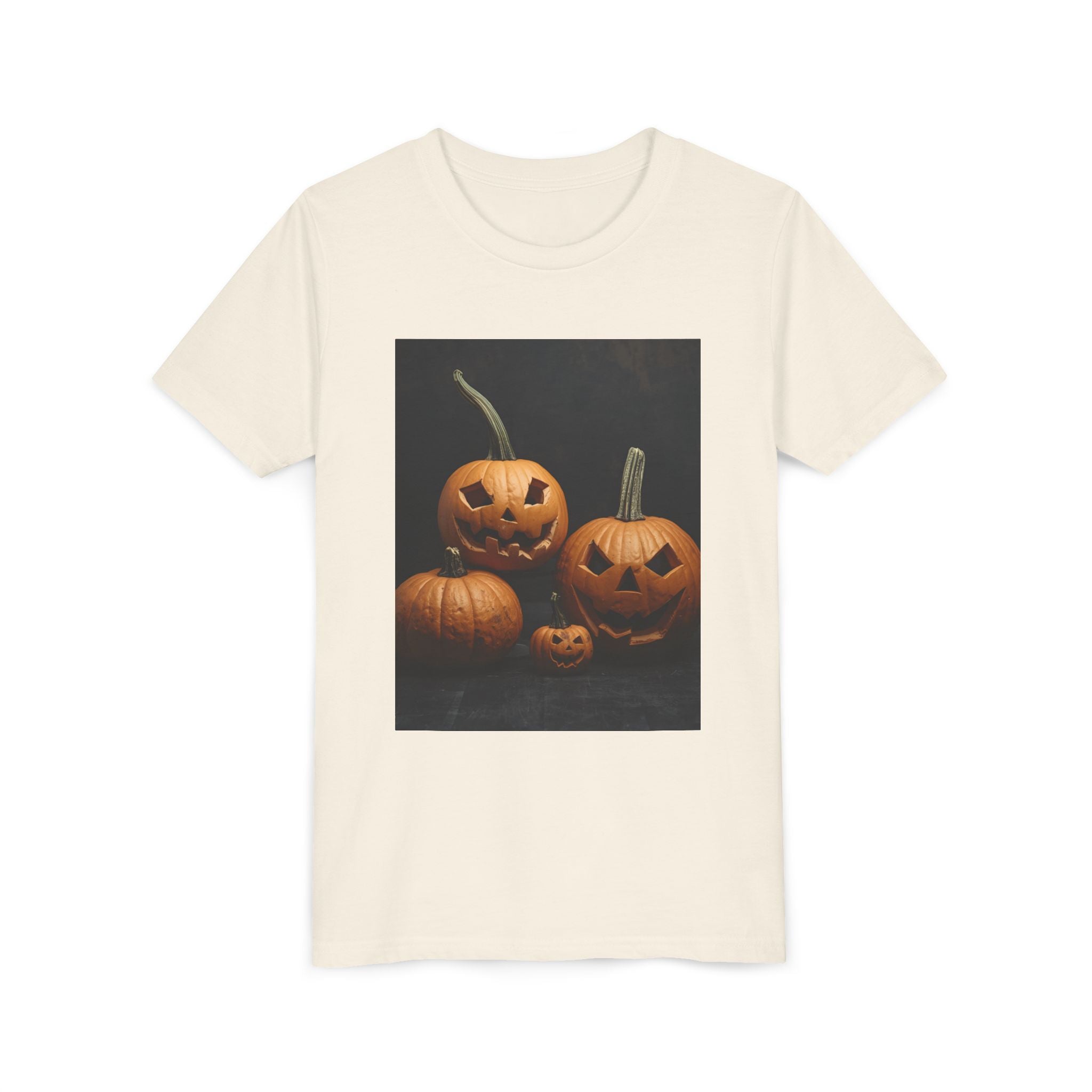 Spooky Halloween Pumpkin Youth Short Sleeve Tee