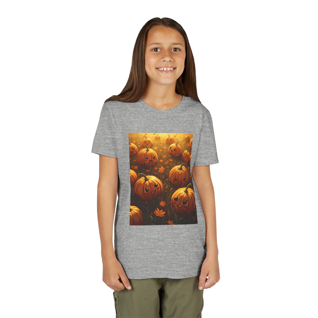 Pumpkin Halloween Youth Tee, Fall Shirt, Halloween Gift, Kids Halloween Apparel, Harvest Celebration T-shirt