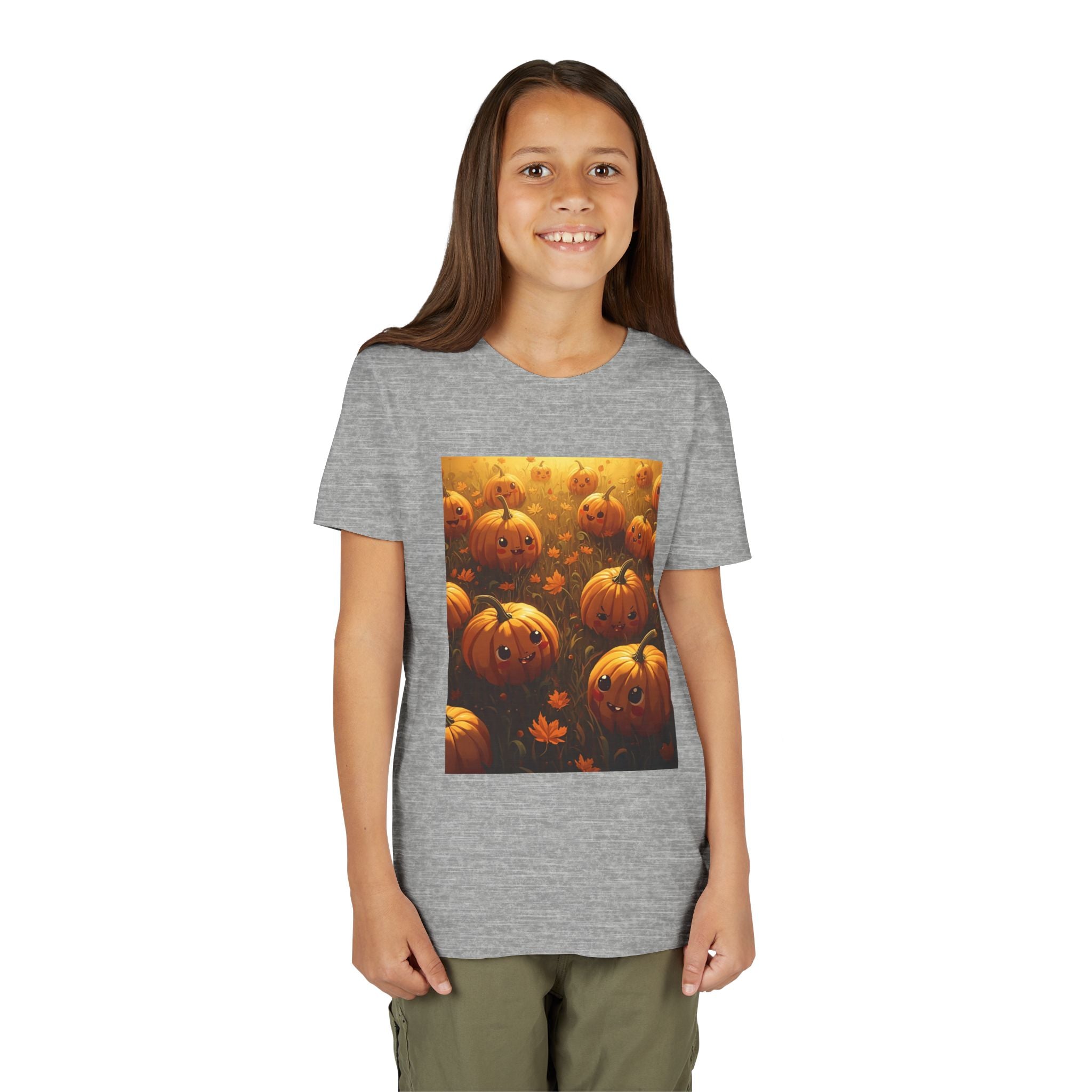Pumpkin Halloween Youth Tee, Fall Shirt, Halloween Gift, Kids Halloween Apparel, Harvest Celebration T-shirt