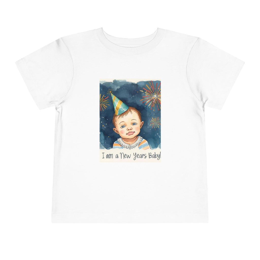 I Am A New Years Baby Toddler Short Sleeve Tee