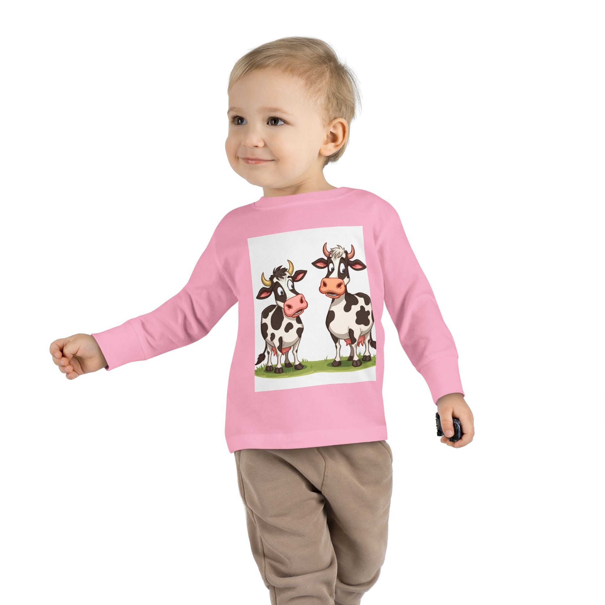 Cute Cows Toddler Long Sleeve Tee