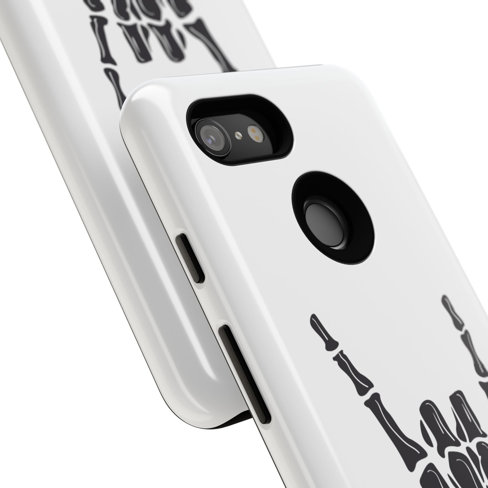 Rock On Skeleton Phone Case, Edgy Phone Cover, Tough Cases for Music Lovers, Halloween Accessories, Gifts for Him