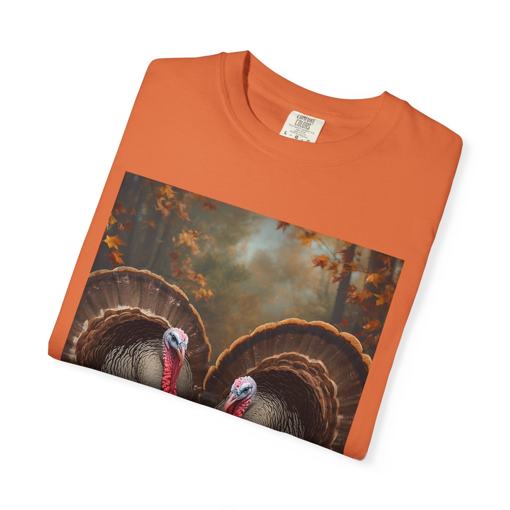 Thanksgiving Turkey Graphic Tee, Unisex Gift for Fall, Harvest Party Shirt, Cute Casual Outfit, Family Gathering Apparel