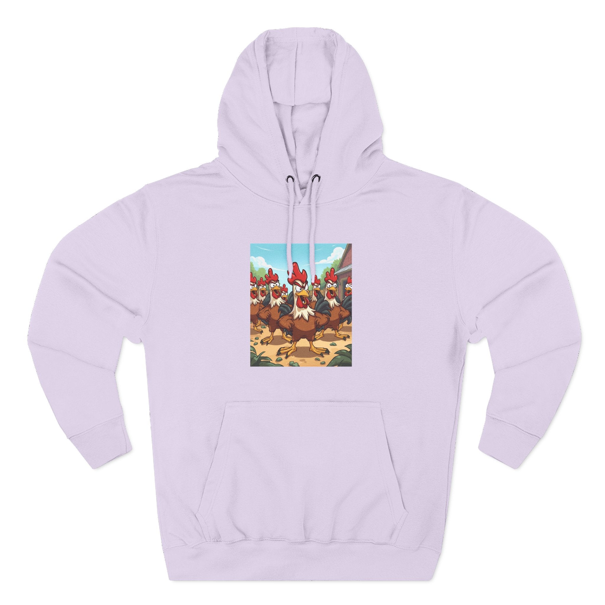 Chicken Funny Three-Panel Fleece Hoodie
