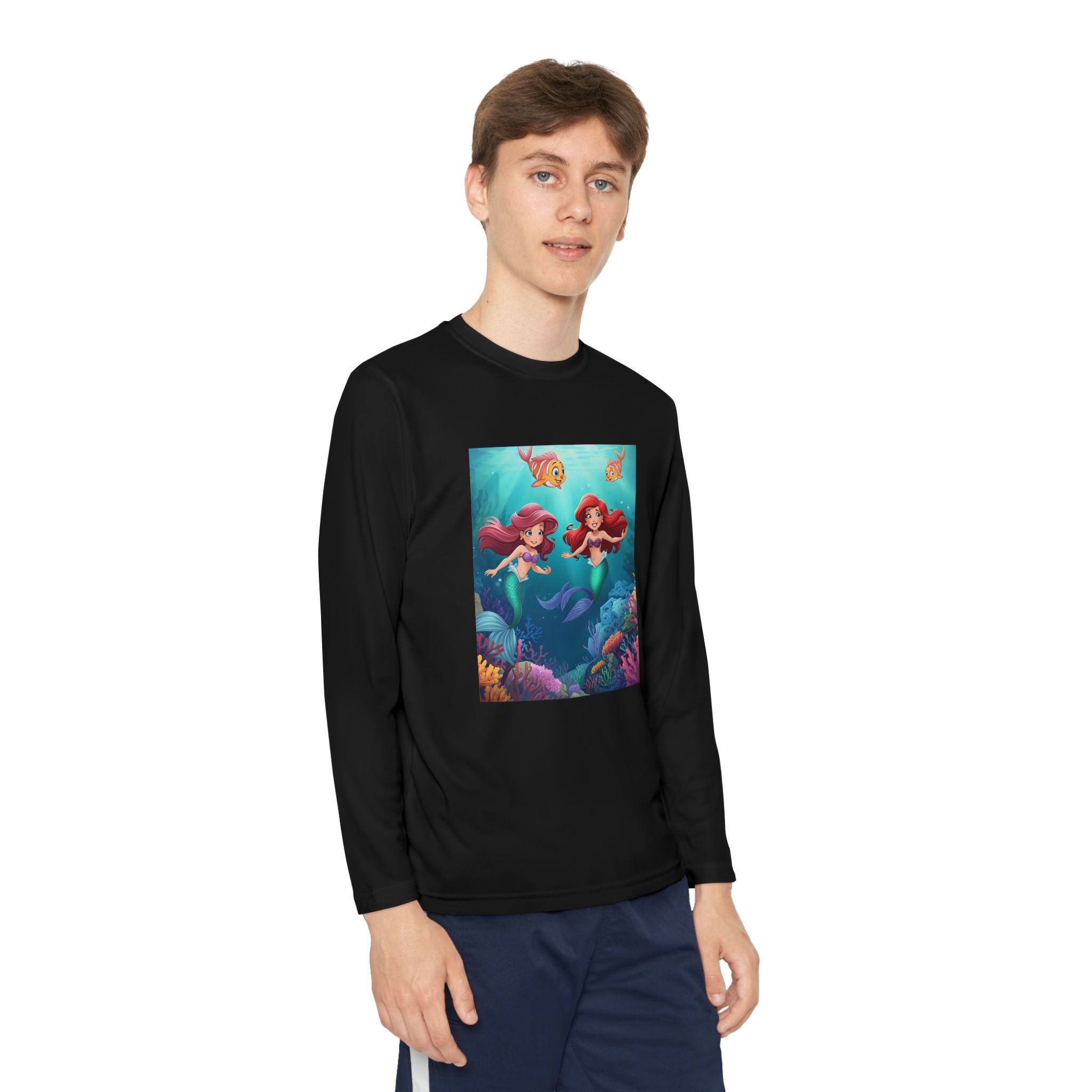 Mermaid Youth Long Sleeve Competitor Tee