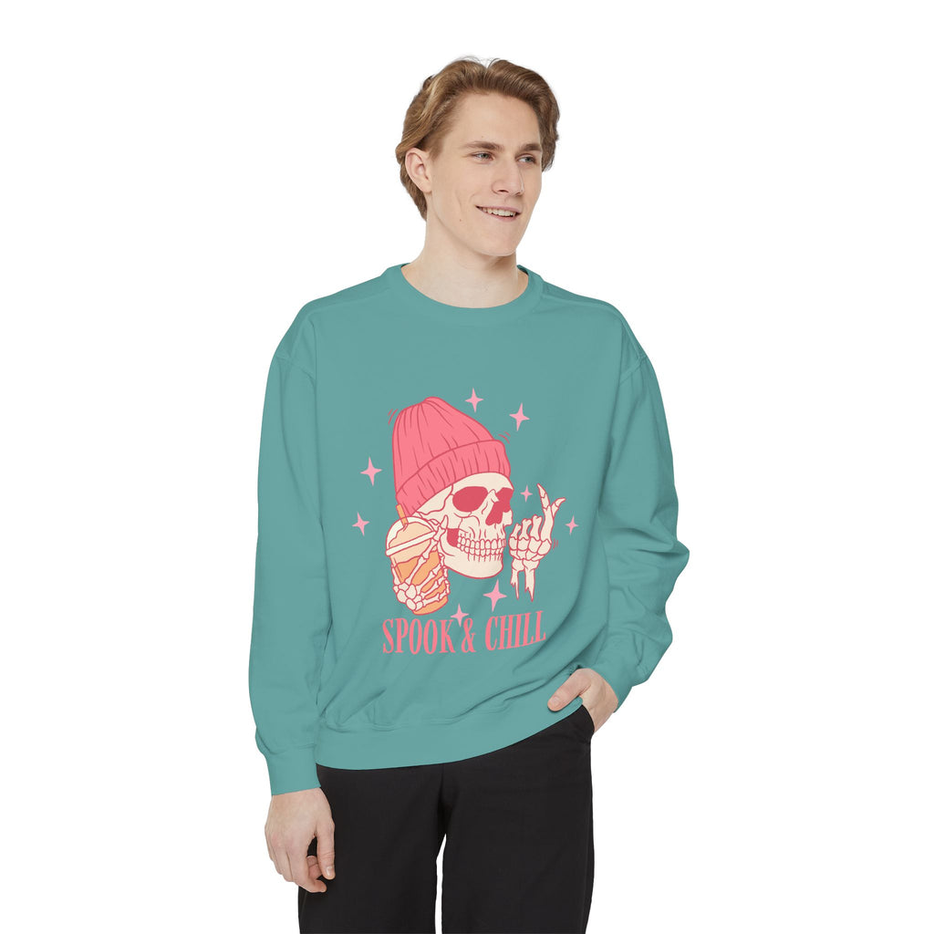 Spook & Chill Unisex Garment-Dyed Sweatshirt