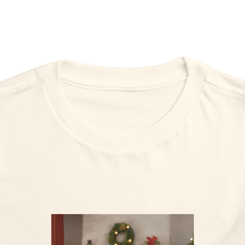Cute Christmas Festive Puppy Toddler Tee, Cute Dog Christmas Shirt, Kids Holiday Clothing, Animal Lover Gift, Birthday Outfit