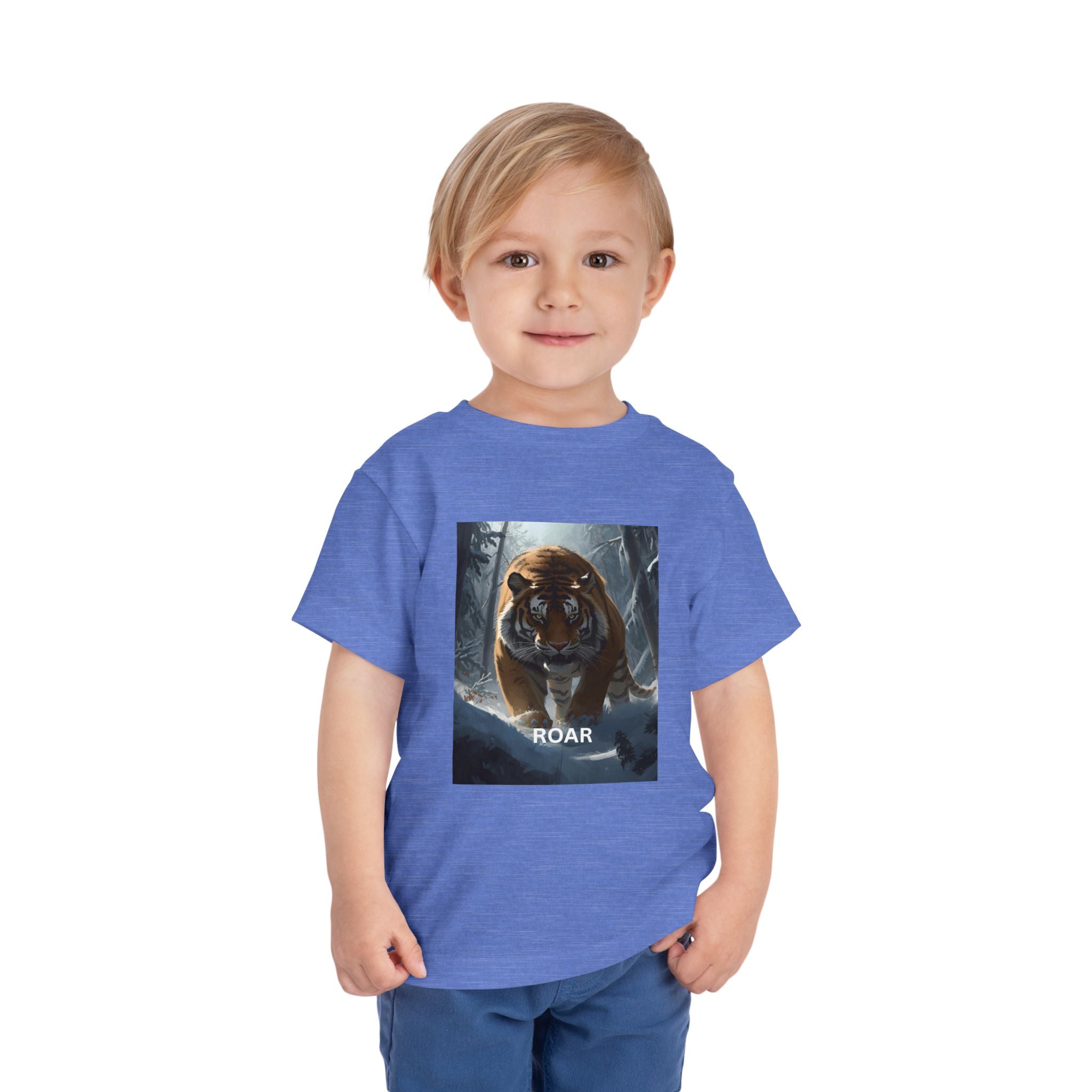 Tiger Roar Snow Toddler Short Sleeve Tee