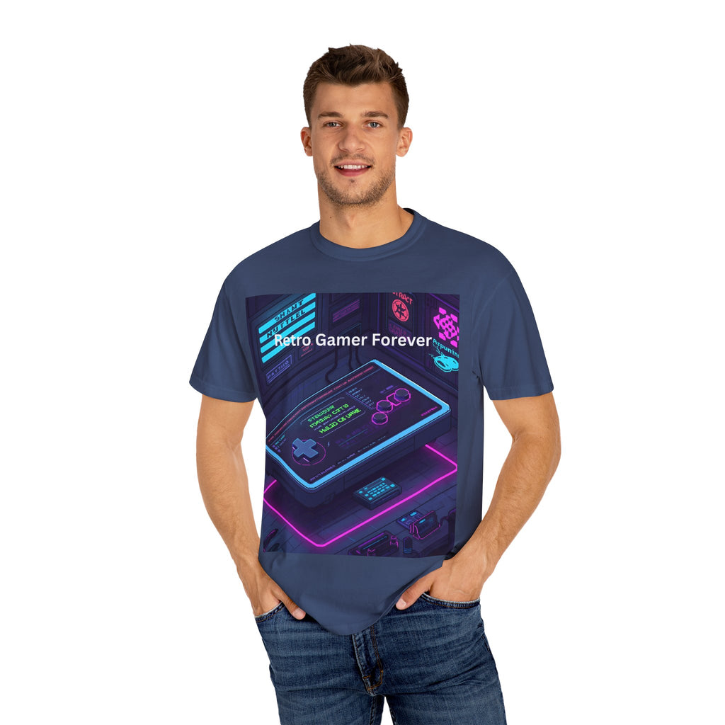 Retro Game Controller Unisex Garment-Dyed T-shirt