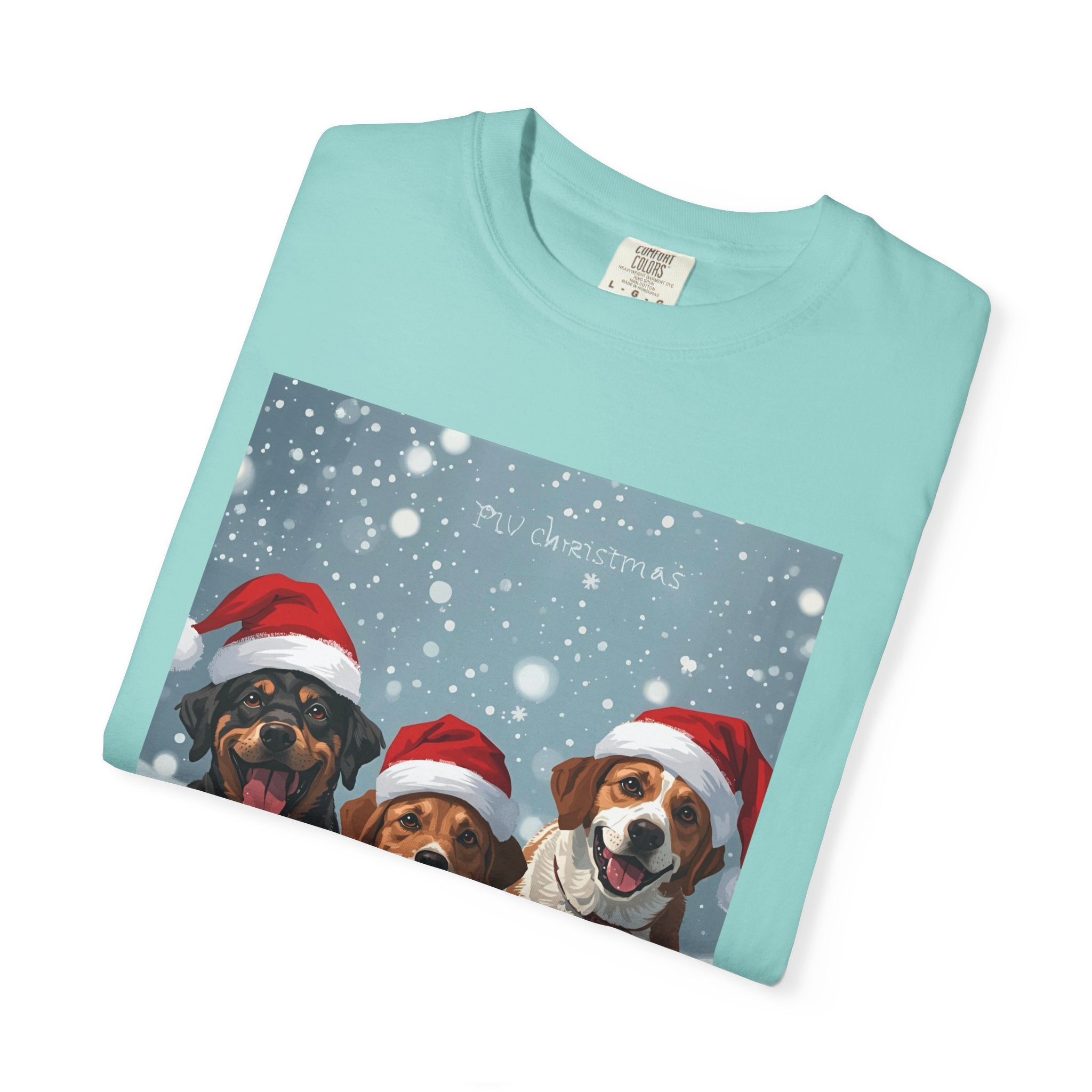Christmas Dogs T-shirt, Holiday Pet Shirt, Gifts for Dog Lovers, Unisex Christmas Tee, Festive Dog Owner Apparel