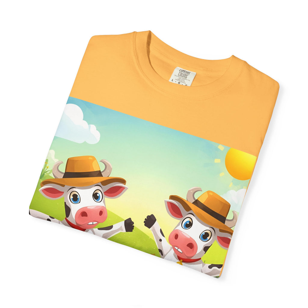 Cute Cow Fun Farm Playful Cow Graphic T-Shirt, Fun Tee for Kids, Animal Lovers, Farm Life, Casual Wear, Summer Vibes, Birthday Gift