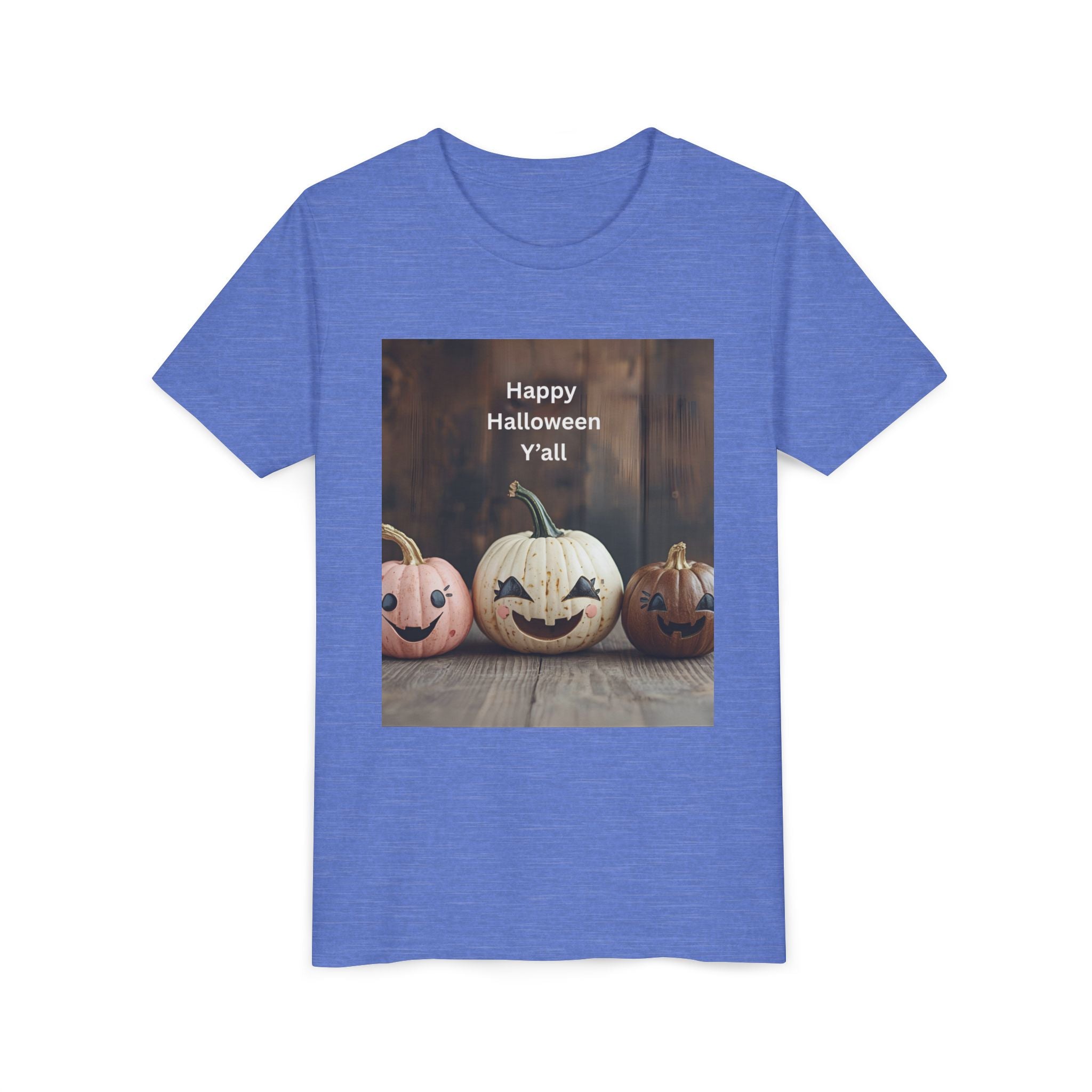 Happy Halloween Youth Tee, Kids Halloween Shirt, Pumpkin T-Shirt, Fall Festival Apparel, Trick or Treat Wear, Spooky Season Top