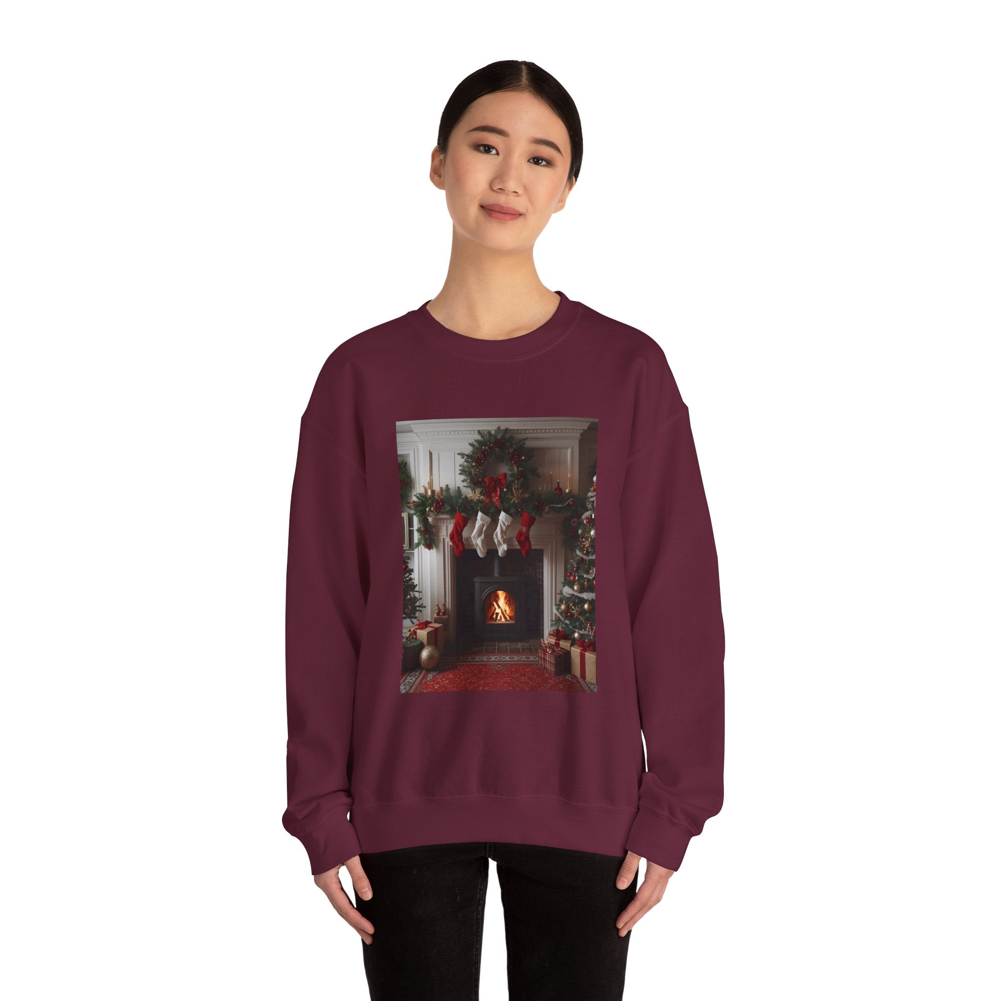 Cozy Christmas Sweatshirt, Holiday Comfort Wear, Unisex Pullover, Winter Fashion, Merry & Bright Gift, Festive Sweater