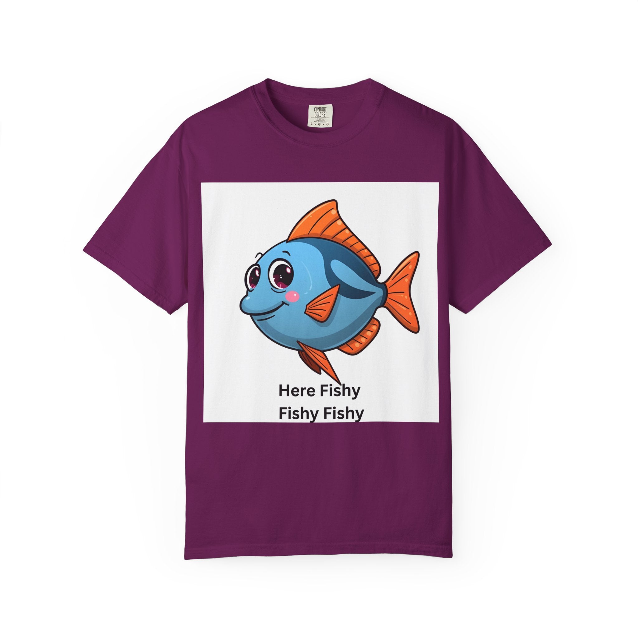 Here Fishy Fishy Fishy Unisex Garment-Dyed T-shirt