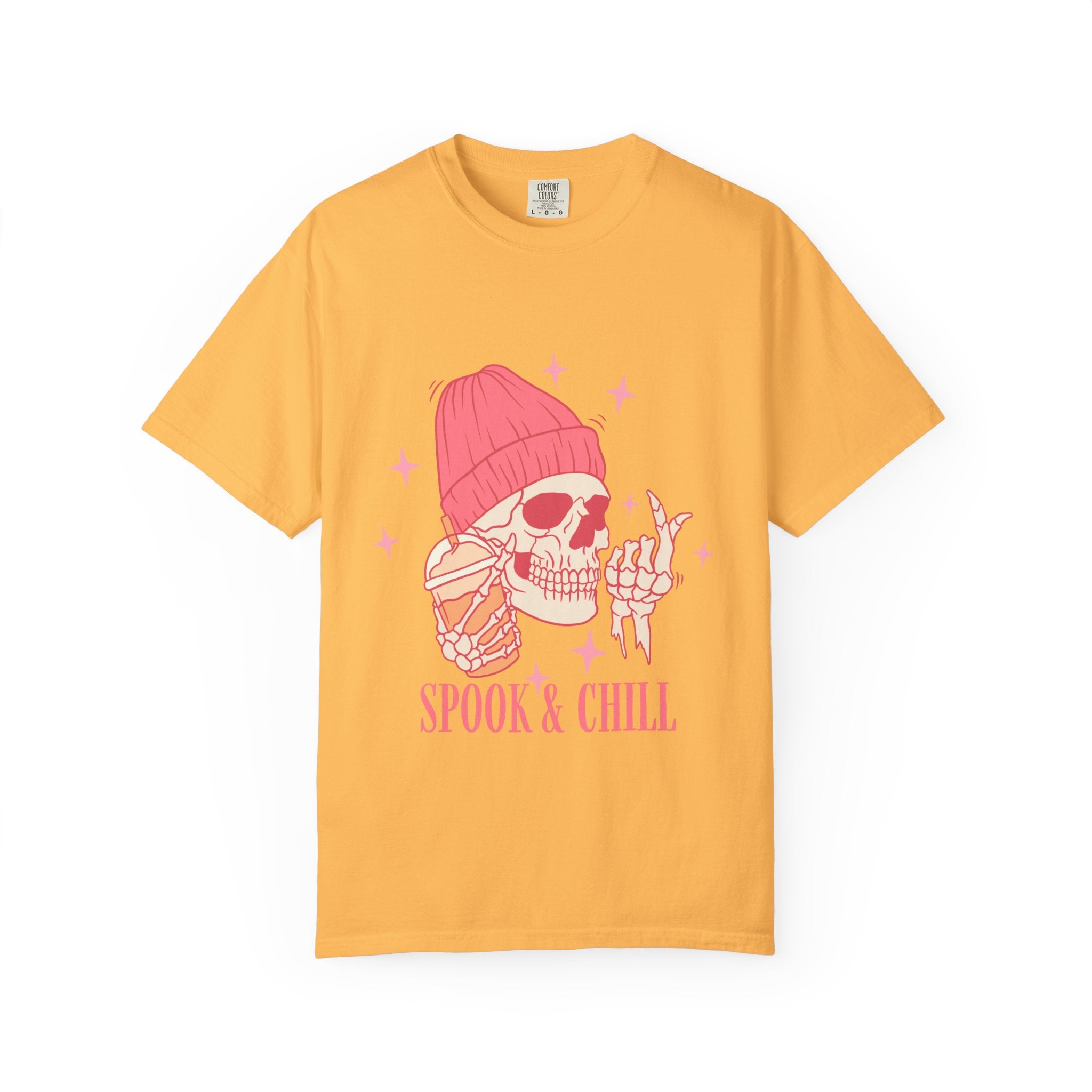Spook & Chill T-Shirt, Fun Graphic Tee for Halloween, Unisex Casual Wear, Gifts for Ghost Lovers, Trendy Fall Apparel