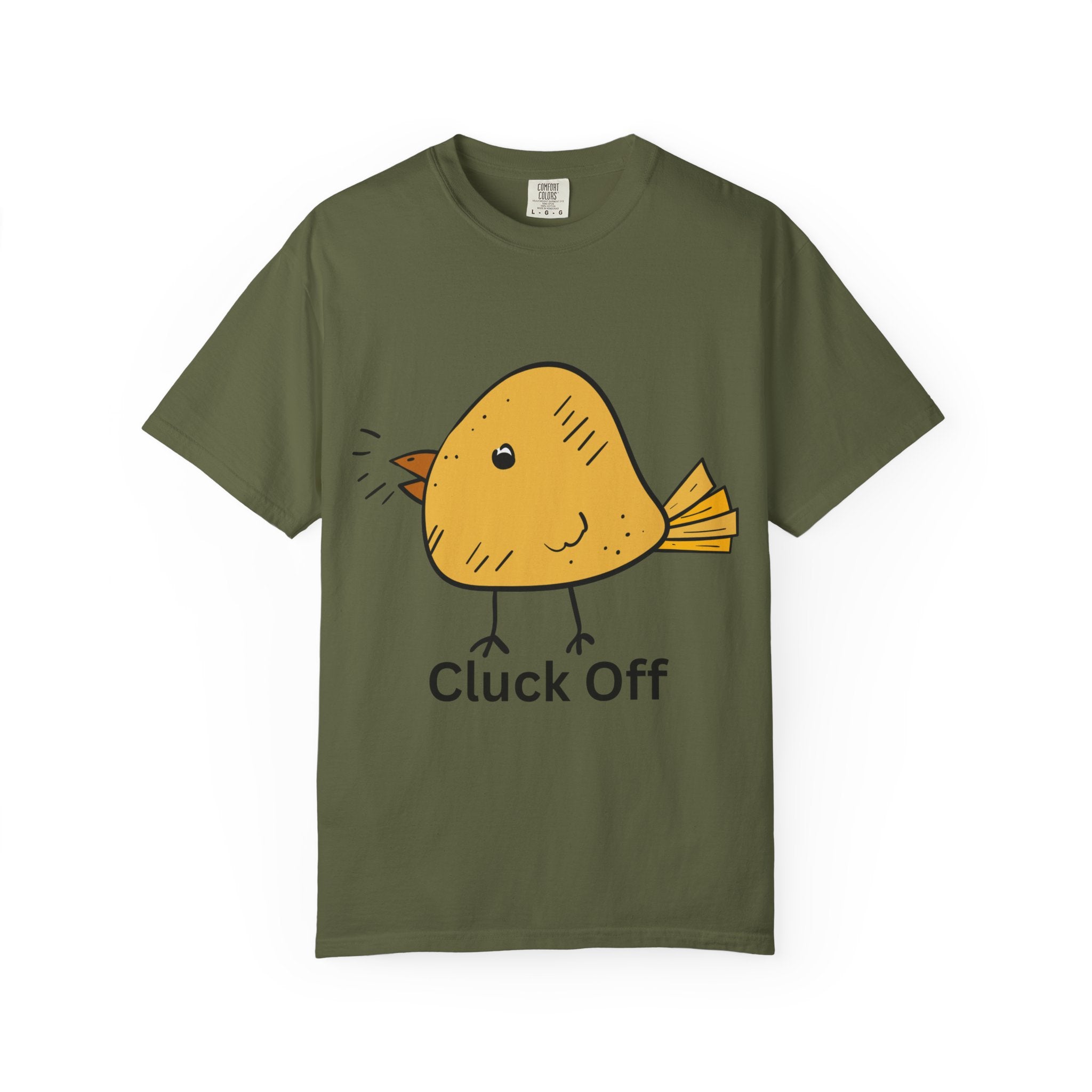 Cluck Off Funny Bird Graphic Tee, Unisex T-Shirt, Gift for Bird Lovers, Casual Wear, Quirky Humor Shirt, Unique Gift Idea