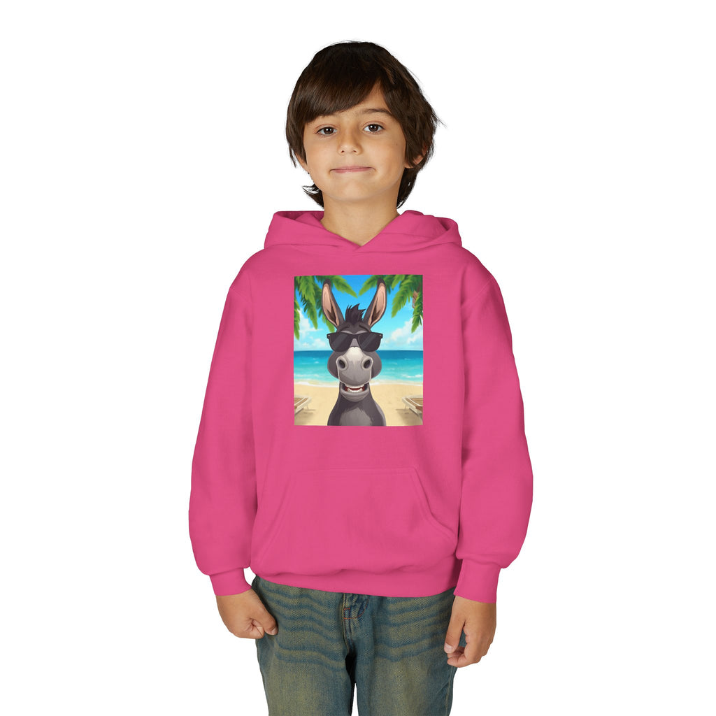 Donkey Beach Vibes Youth Heavy Blend Hooded Sweatshirt