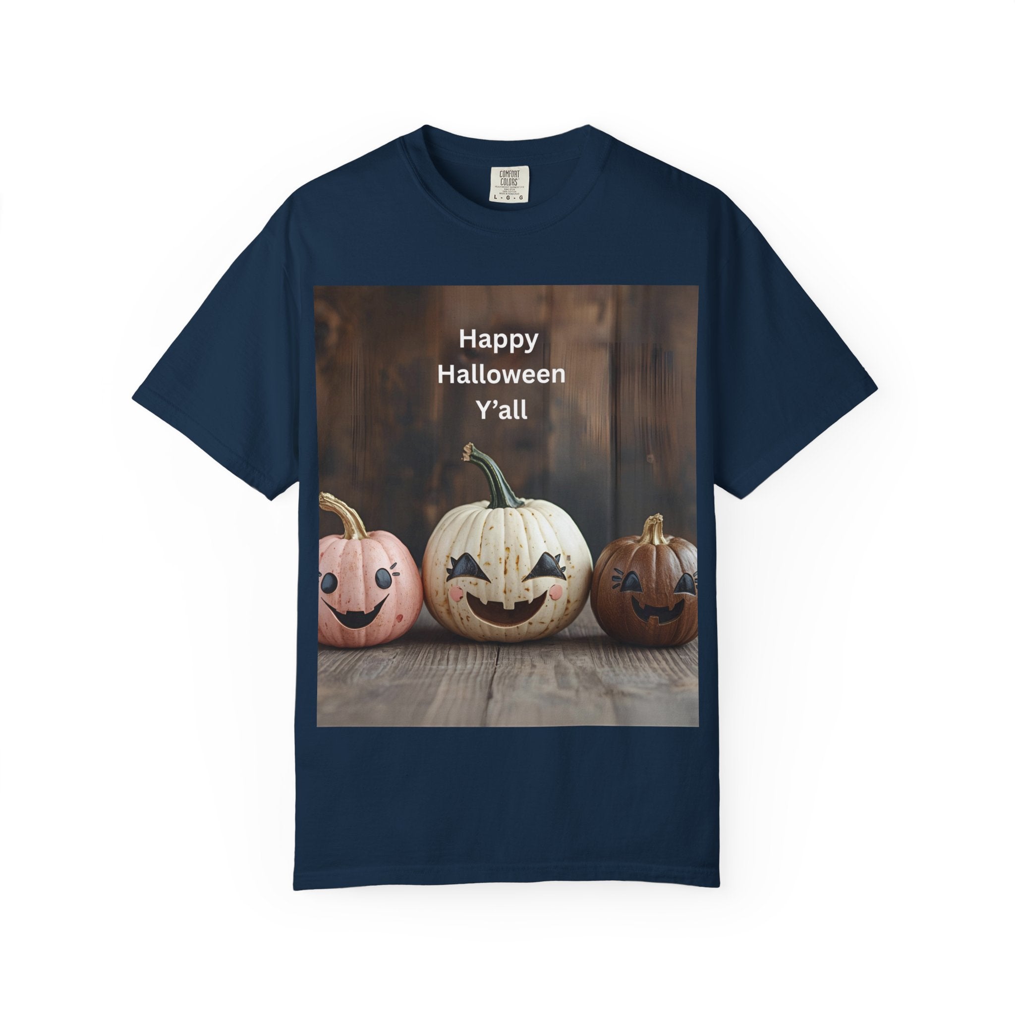 Happy Halloween Unisex T-Shirt, Casual Fall Tee, Halloween Gift, Pumpkin Shirt, Autumn Apparel, Holiday Style