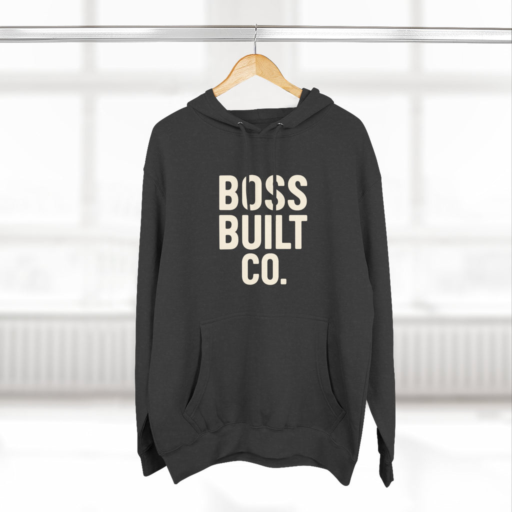 Boss Built Co. Hoodie — Motivational Graphic Pullover