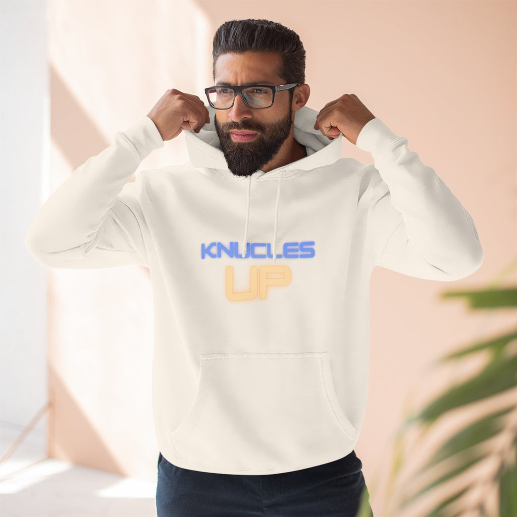 Knuckles Up Fleece Hoodie - Cozy Streetwear for Everyday Adventure, Gift for Him, Her, Cool Casual Attire, Relaxed Vibe