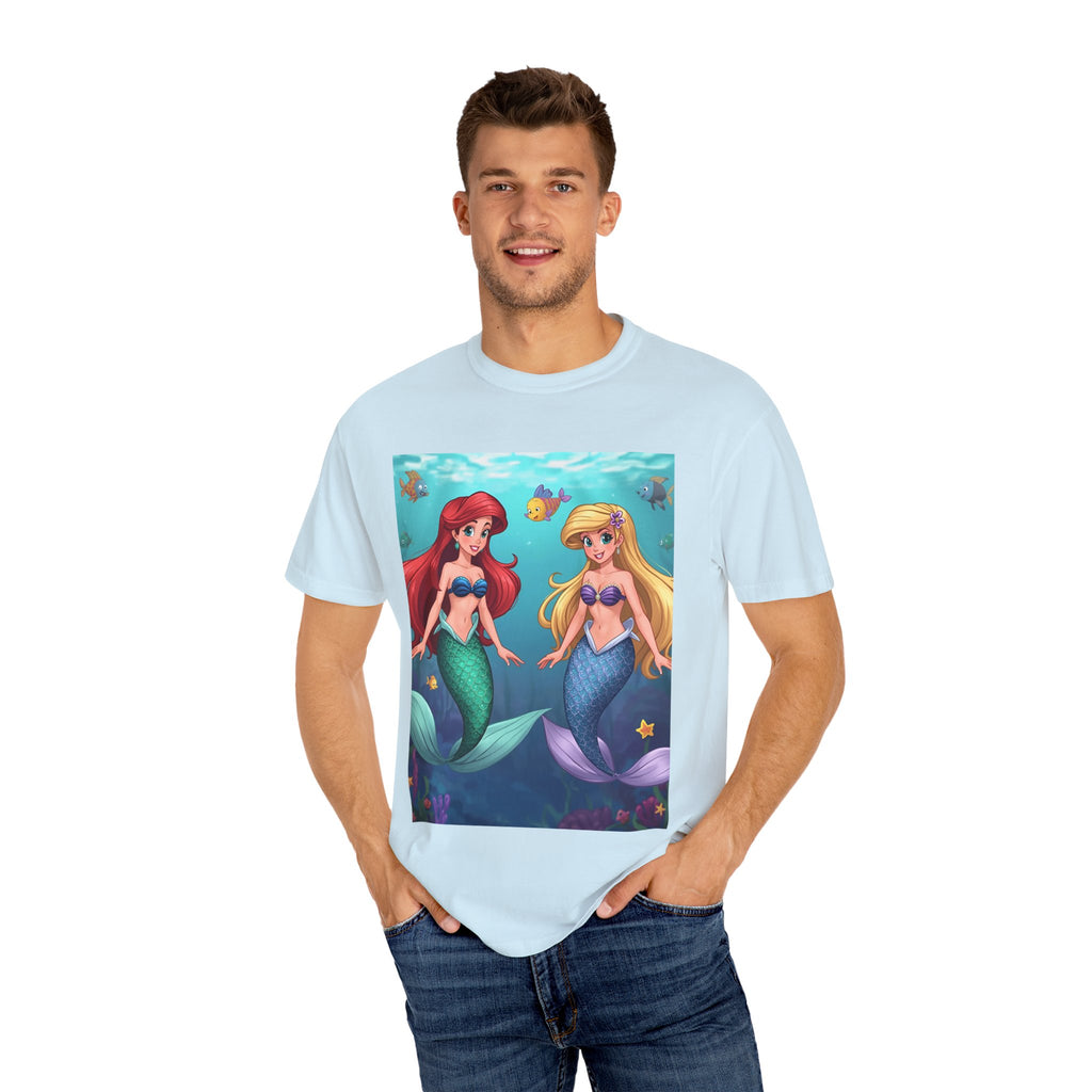 Mermaid Friends T-Shirt, Colorful Underwater Theme Tee, Gift for Sea Lovers, Perfect for Summer, Birthday Present, Beachwear