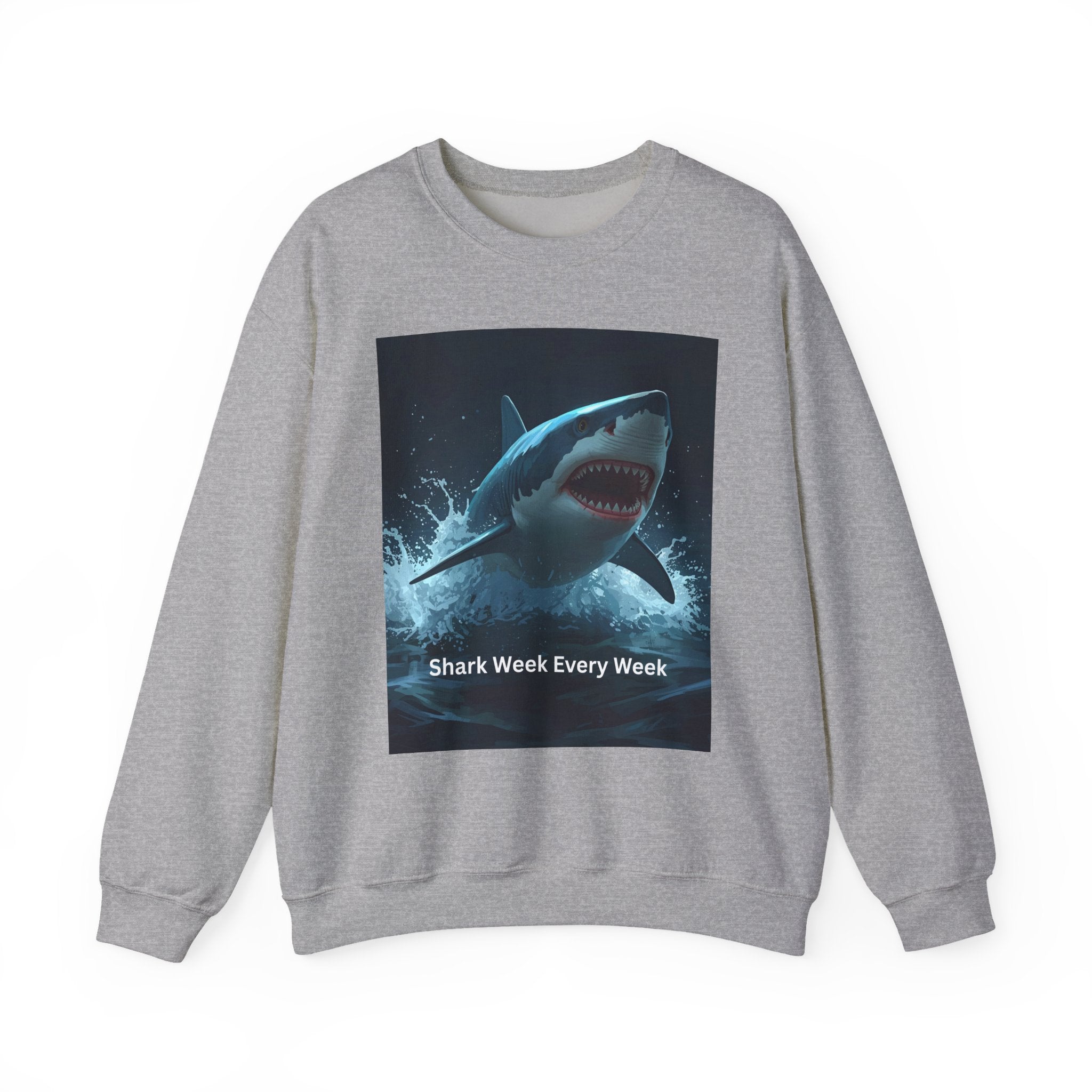 Shark Week Crewneck Sweatshirt, Fun Gift for Shark Lovers, Cozy Apparel for Beach Lovers, Unique Summer Fashion, Undersea Adventure [...]