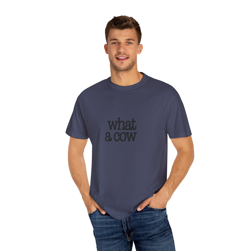 What a Cow Unisex Garment-Dyed T-Shirt, Funny Graphic Tee, Gift for Cow Lovers, Casual Wear, Farm Animal Apparel, Ideal for Birthdays, [...]