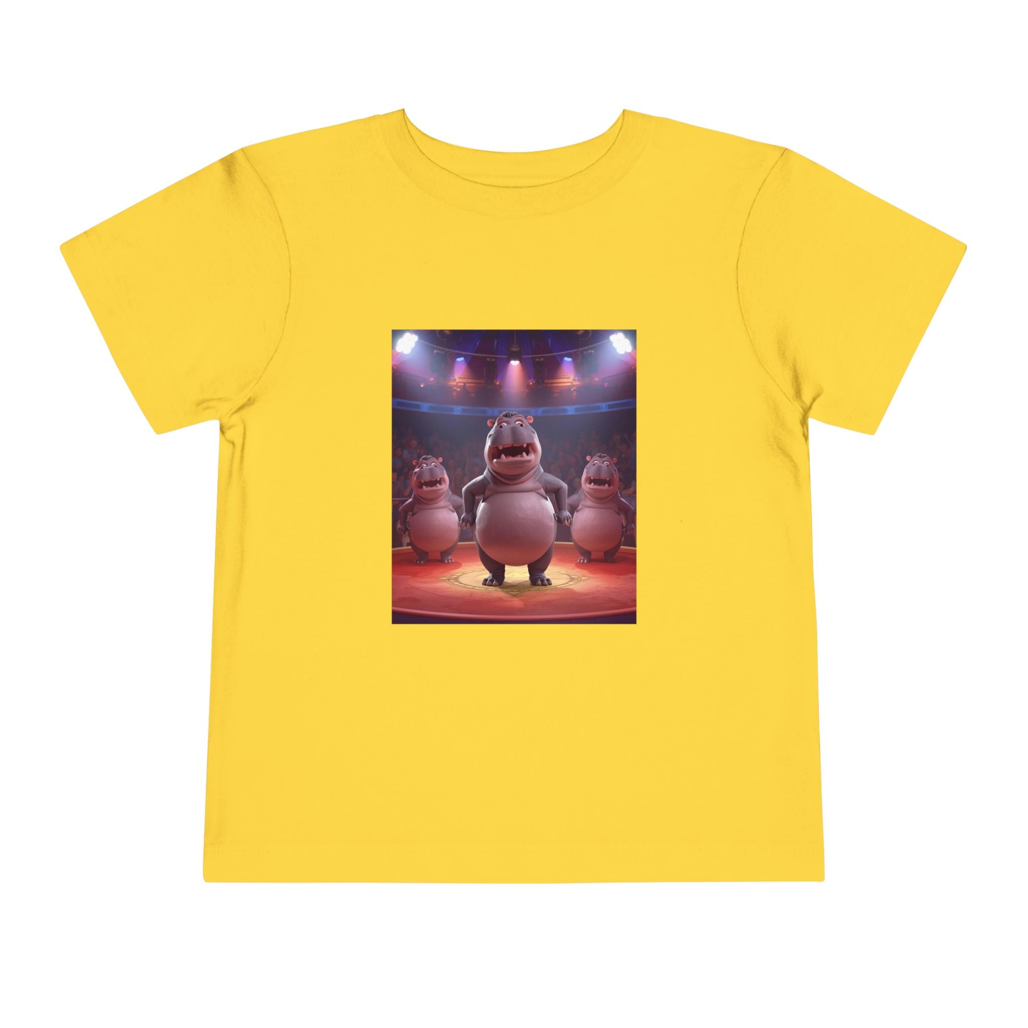 Hippo Funny Toddler Short Sleeve Tee