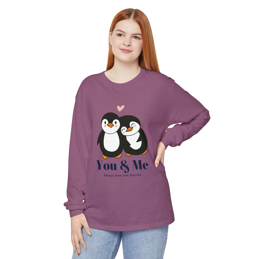 Adorable Penguin Love Long Sleeve T-Shirt | Cute Couples Gift, Valentine's Day Apparel, Matching Tees, Cozy Date Night Wear, [...]