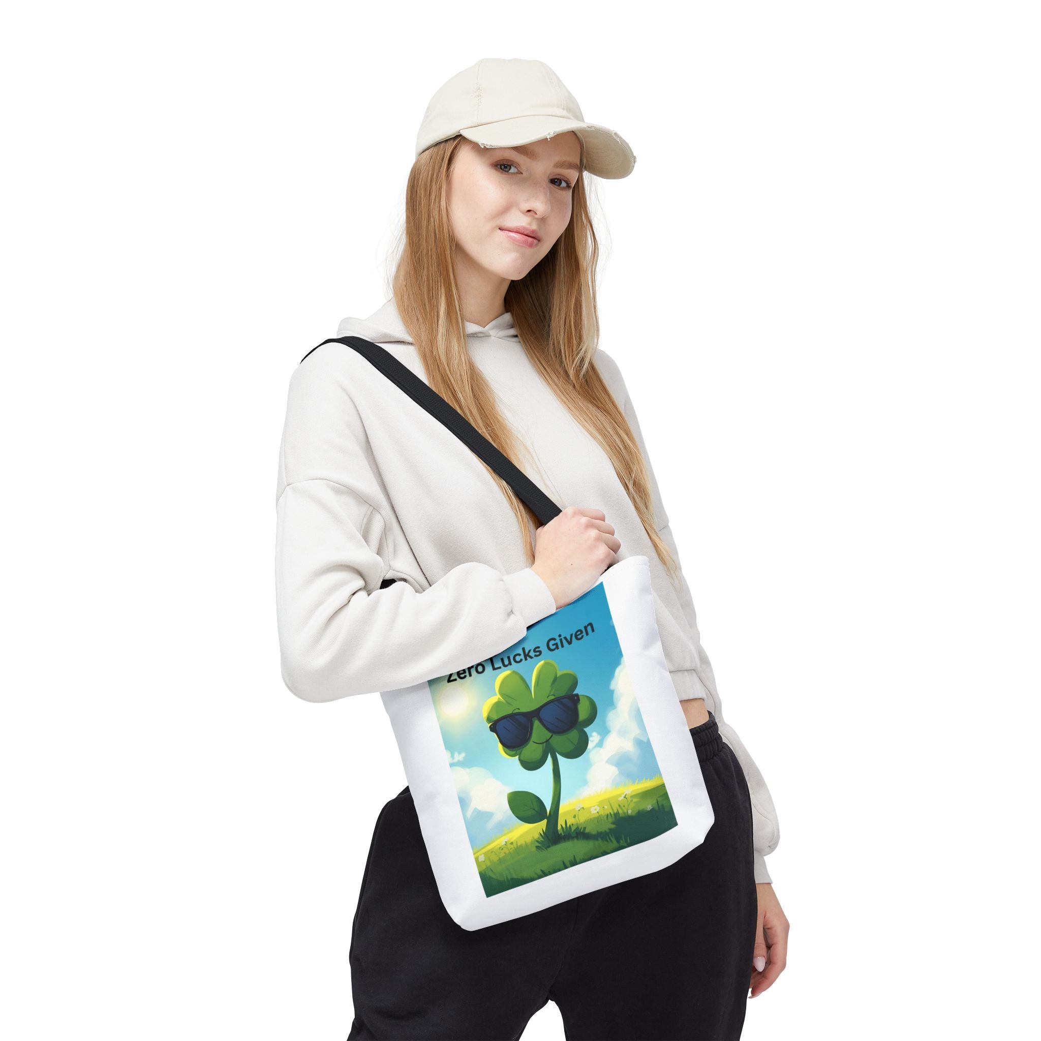 Zero Lucks Given Playful St. Patrick's Day Tote Bag, Fun Canvas Bag for Shoppers, Zero Lucks Given Bag, Gift for Friends, Travel Bag, Everyday Use