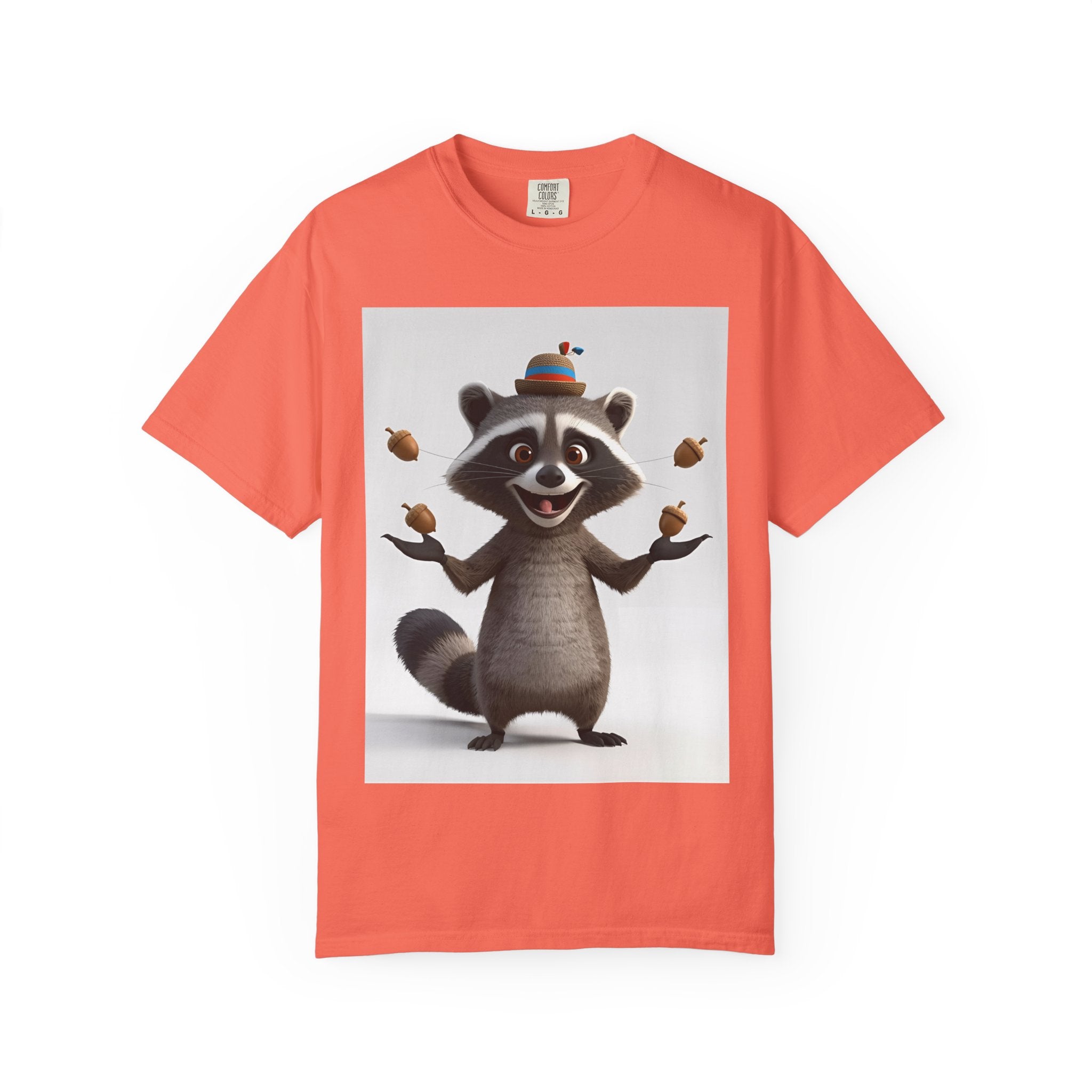 Whimsical Raccoon T-Shirt, Unisex Graphic Tee, Cute Animal Shirt, Fun Gift for Kids and Adults, Quirky Nature Lover Apparel, Party Wear