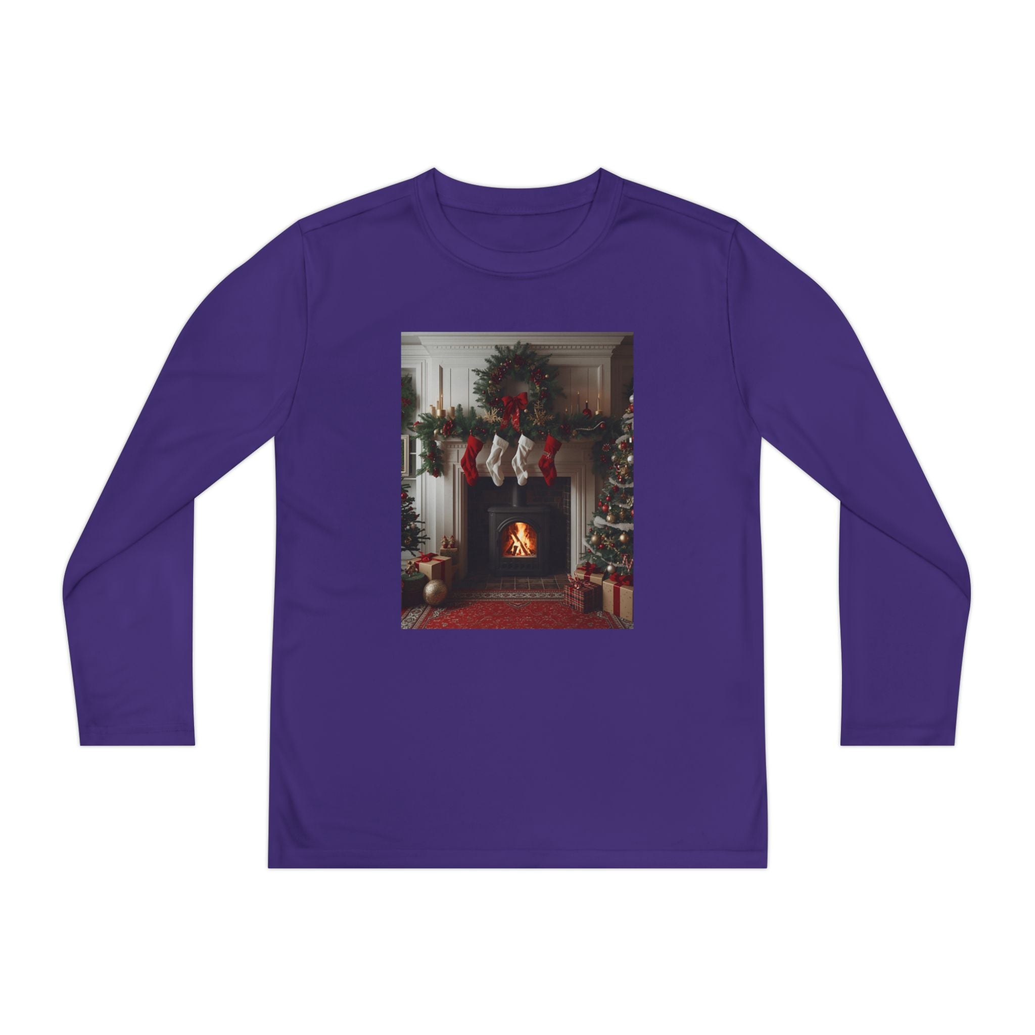 Cozy Christmas Youth Long Sleeve Competitor Tee