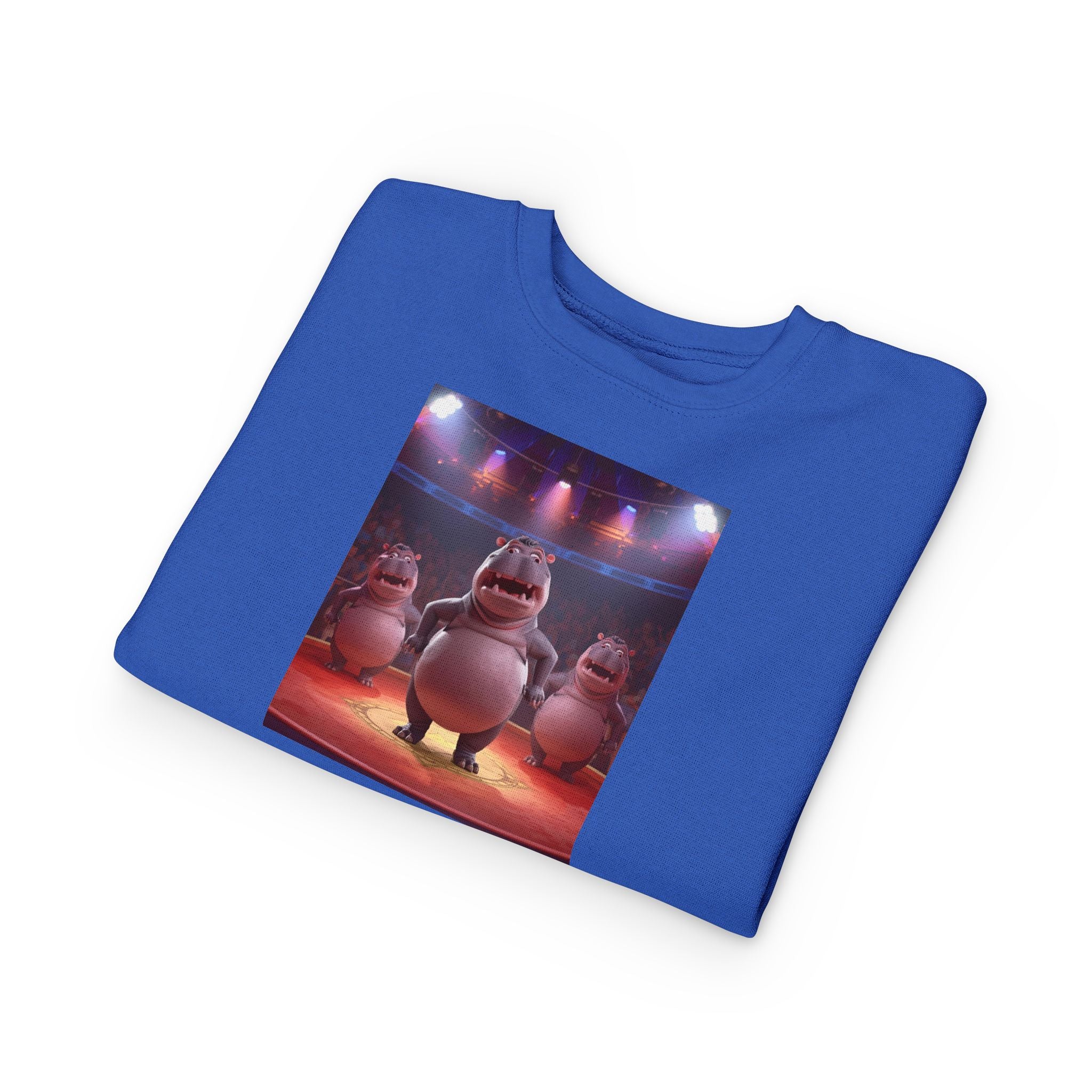 Hippo Funny Toddler Sweatshirt