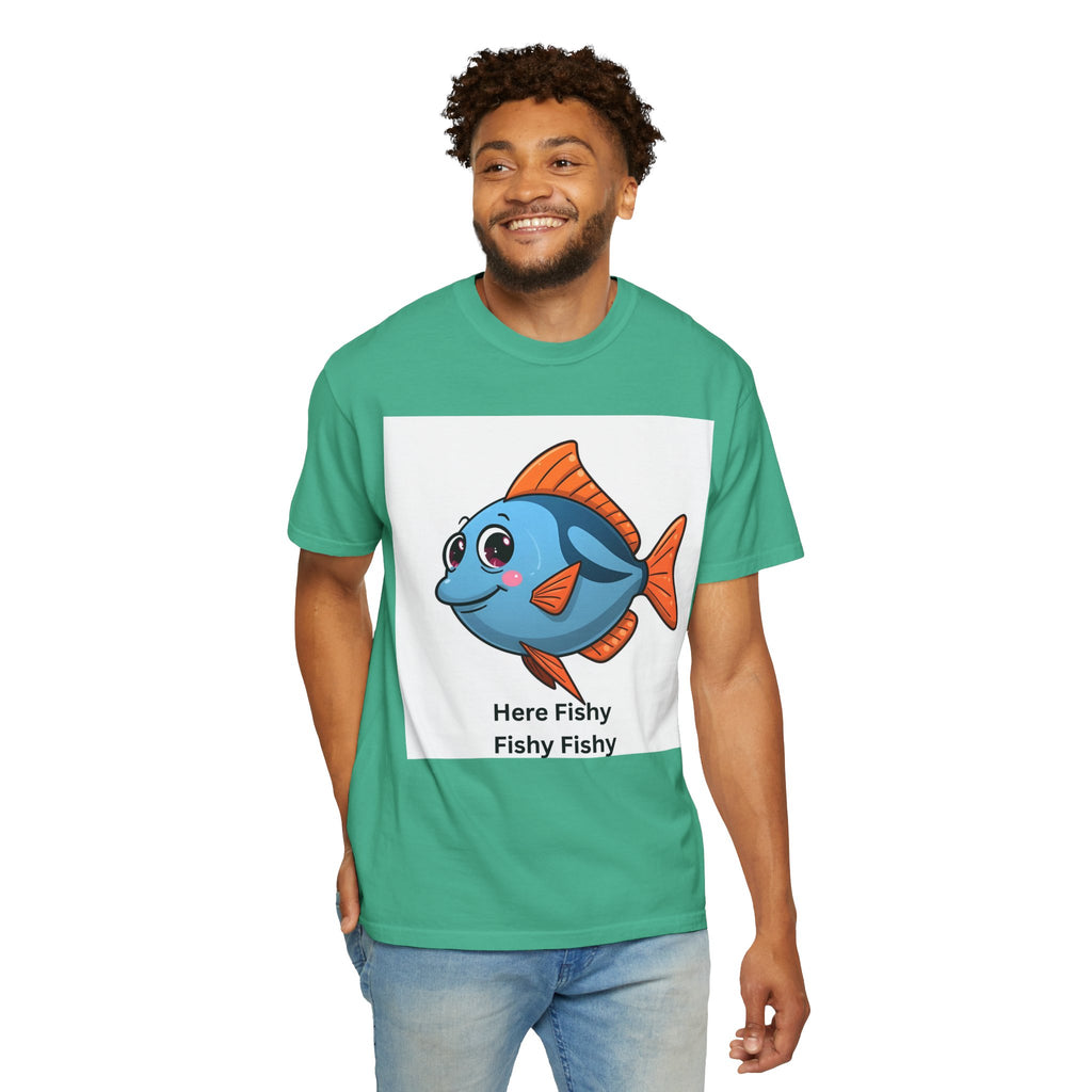 Fishy Fishy Fishy Unisex Garment-Dyed T-shirt