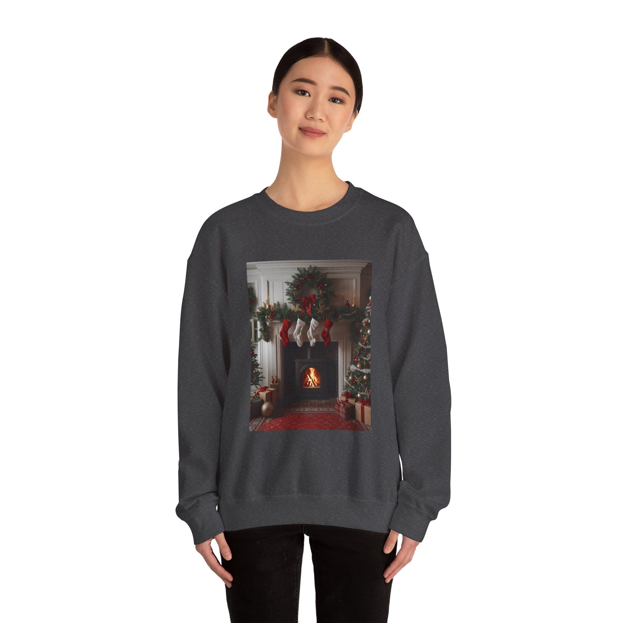 Cozy Christmas Sweatshirt, Holiday Comfort Wear, Unisex Pullover, Winter Fashion, Merry & Bright Gift, Festive Sweater