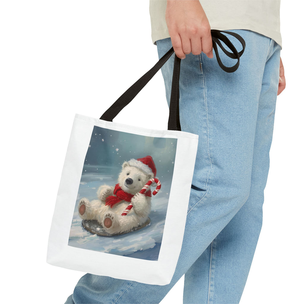 Cute Christmas Bear Tote Bag (AOP)
