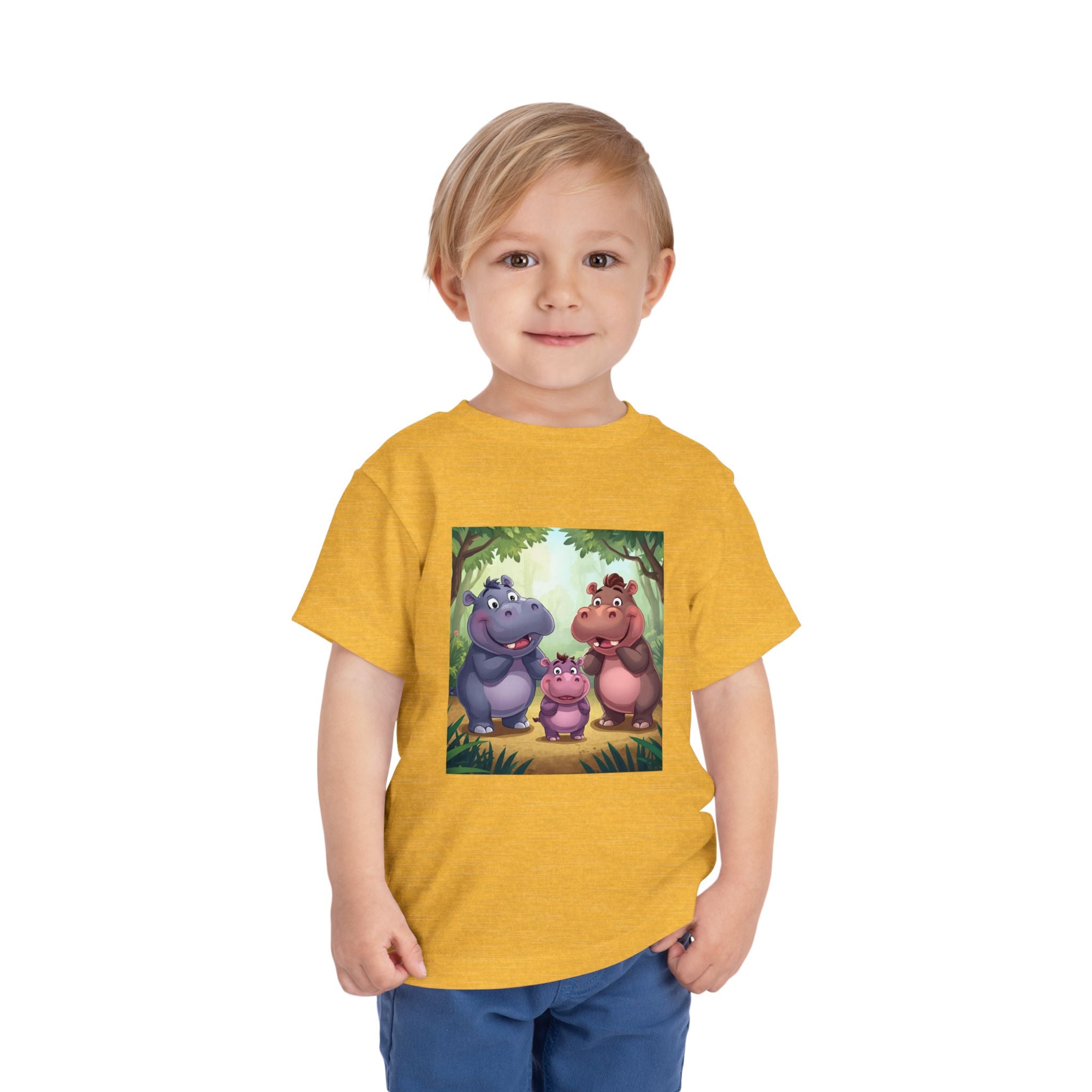 Hippo Cute Toddler Short Sleeve Tee