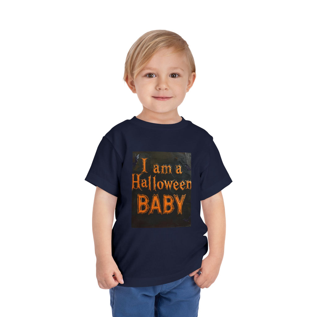 I Am A Halloween Baby Toddler Short Sleeve Tee