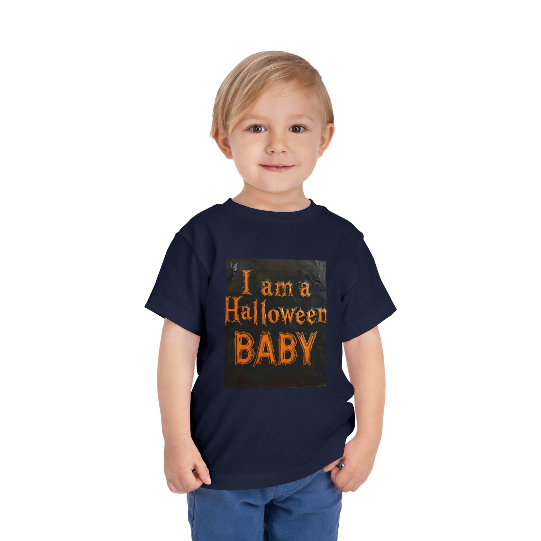 I Am A Halloween Baby Toddler Short Sleeve Tee